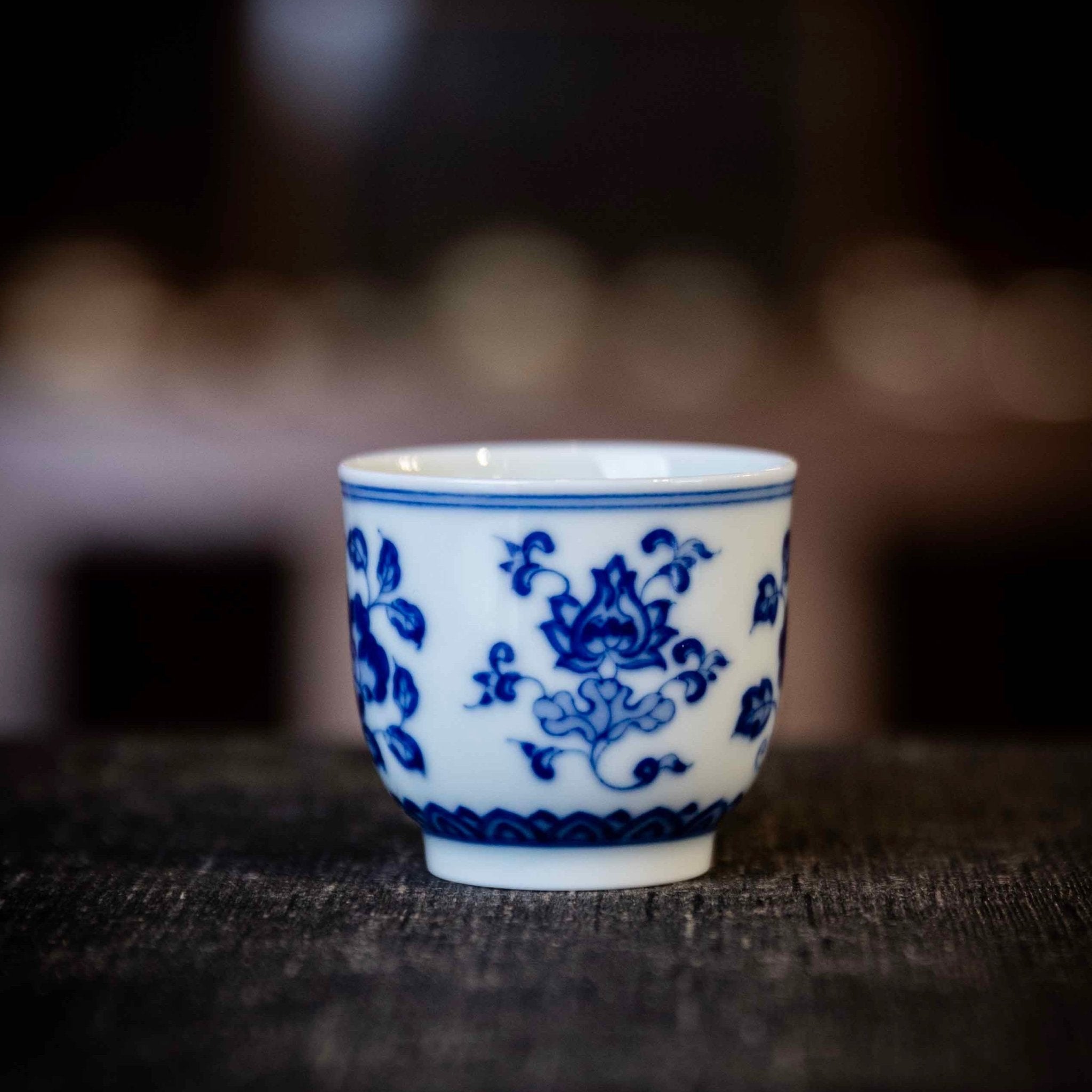 Chan Zhi Hua Hui 125cc - Jing De Zhen Porcelain Gaiwan - zycs_China