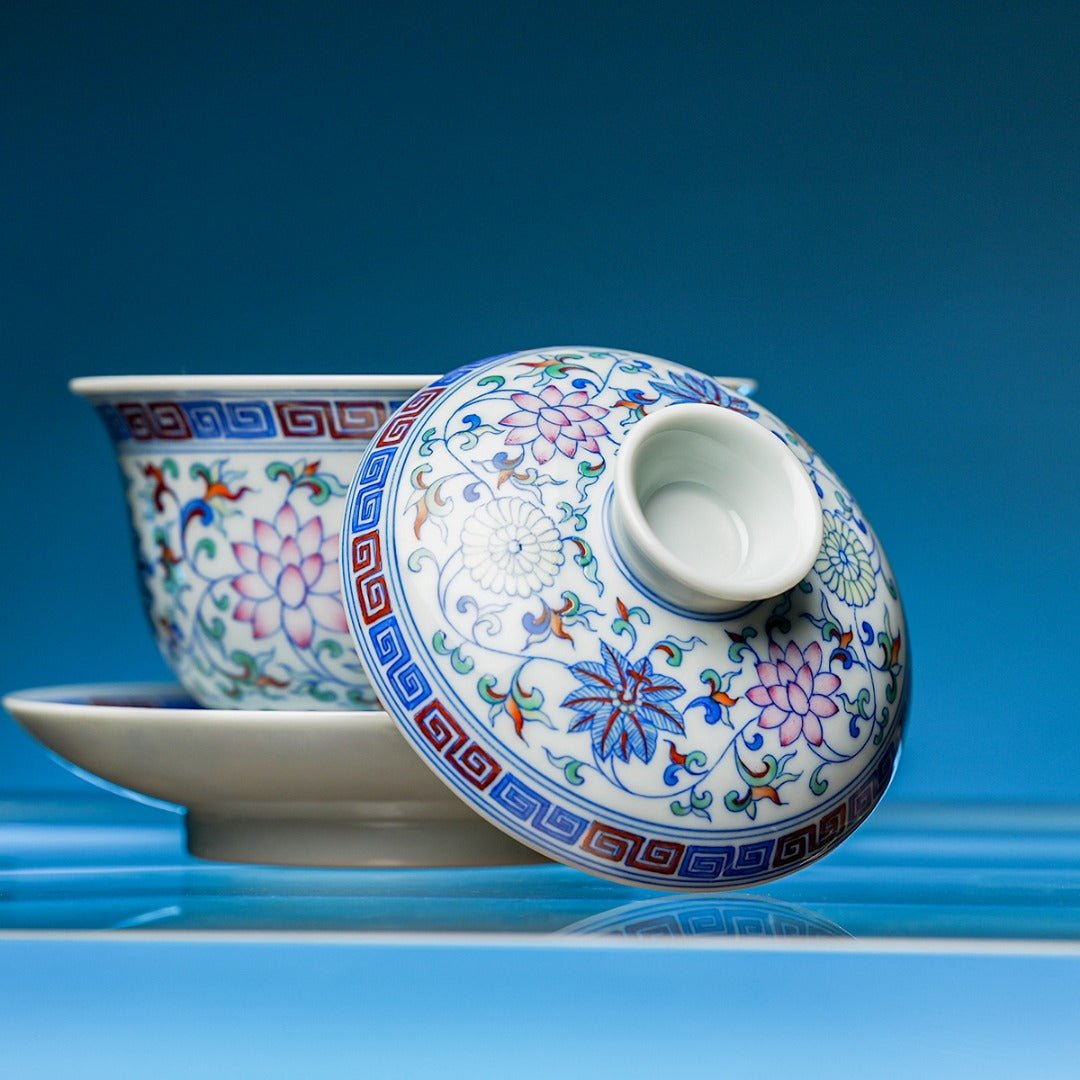Chan Zhi Hui Wen 175cc - Jing De Zhen Porcelain Gaiwan - zycs_China
