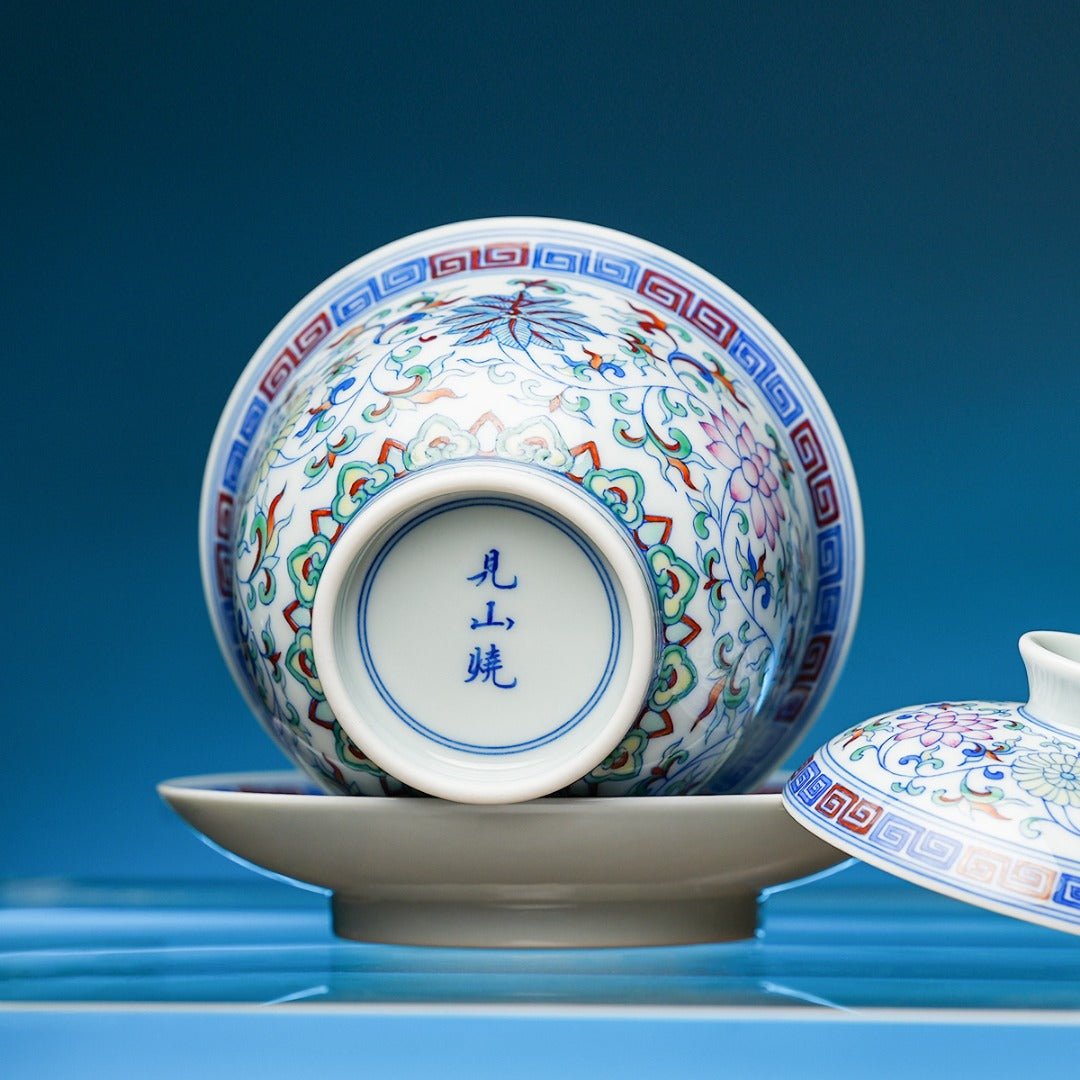 Chan Zhi Hui Wen 175cc - Jing De Zhen Porcelain Gaiwan - zycs_China