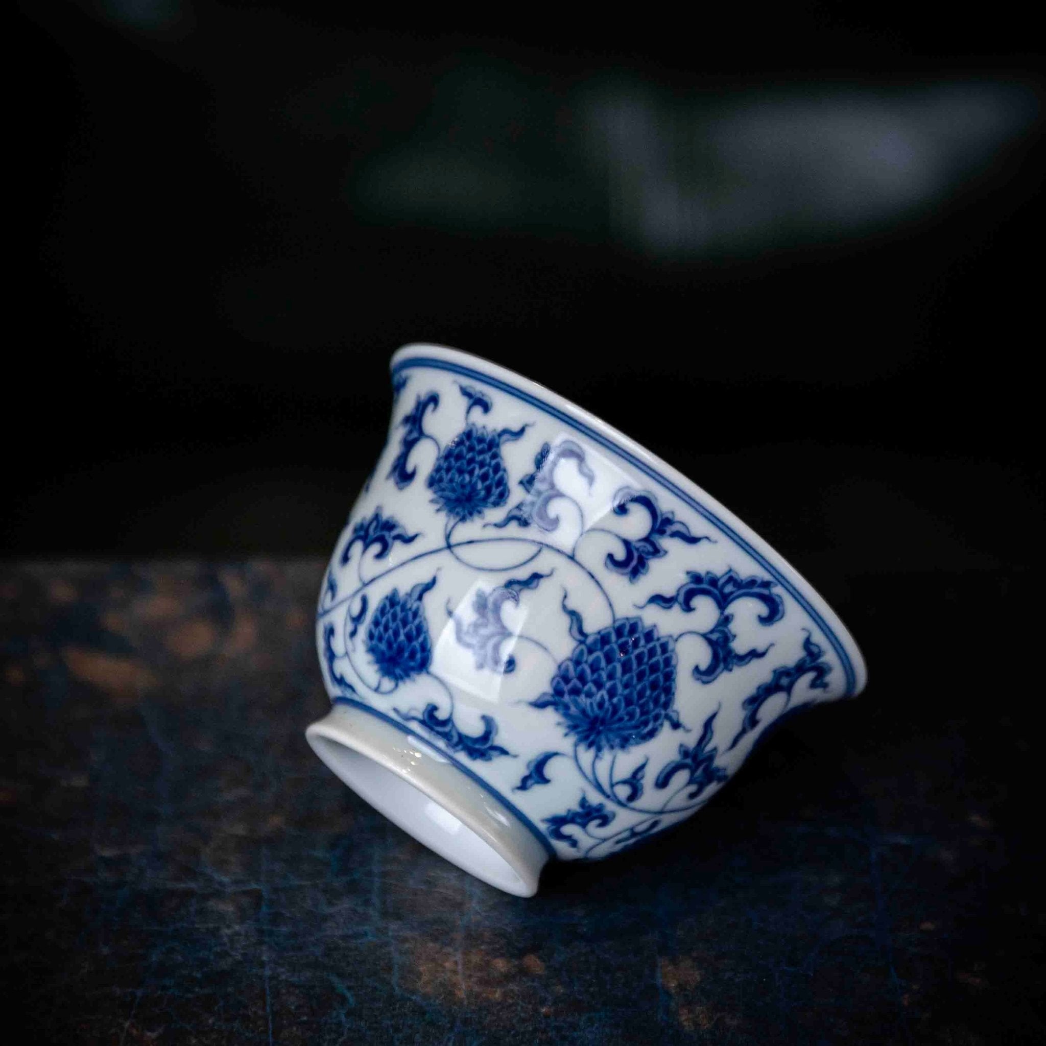 Chan Zhi Ju Hua 160cc - Jing De Zhen Porcelain Gaiwan - zycs_China