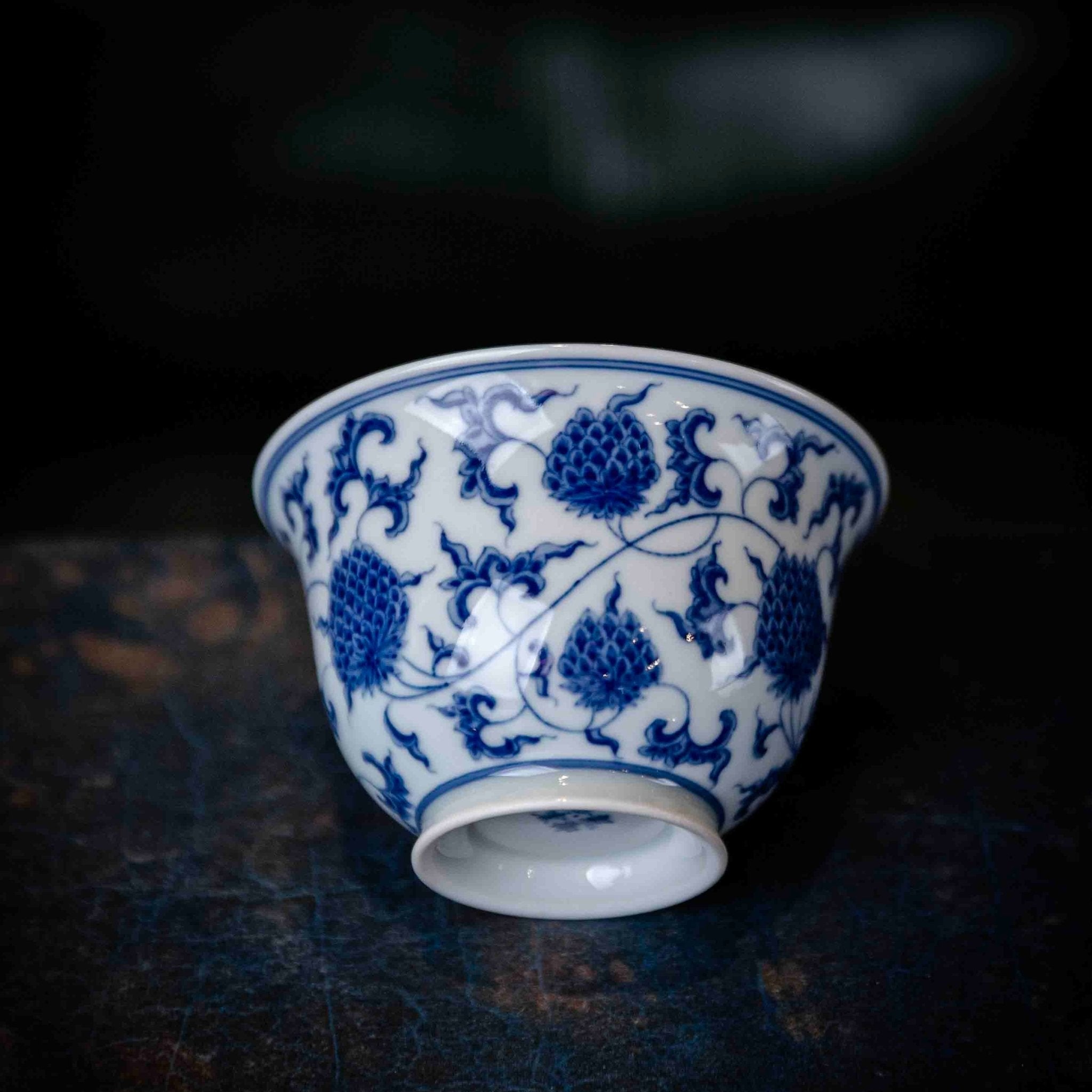 Chan Zhi Ju Hua 160cc - Jing De Zhen Porcelain Gaiwan - zycs_China