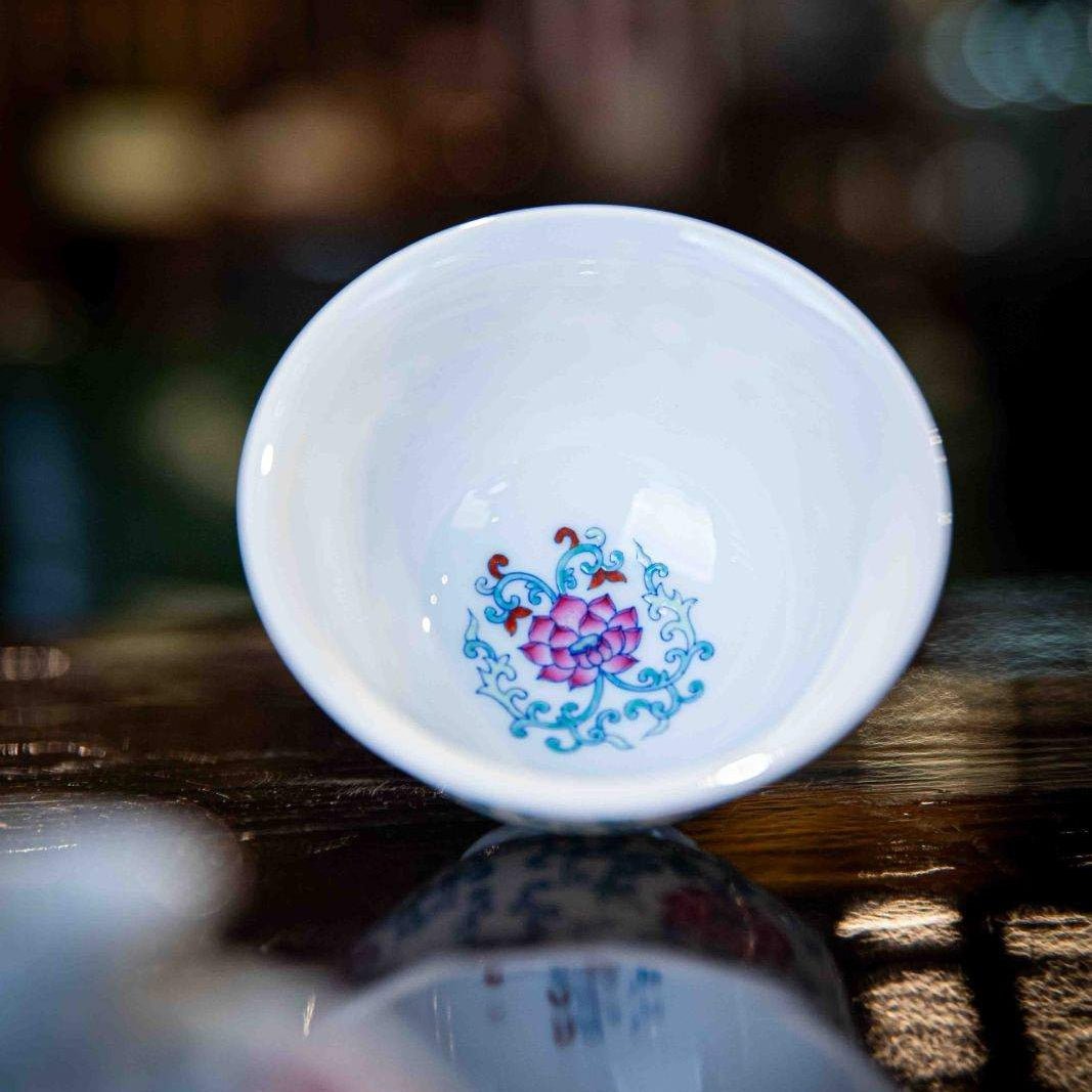 Chan Zhi Lian 120cc - Jing De Zhen Porcelain Gaiwan - zycs_China