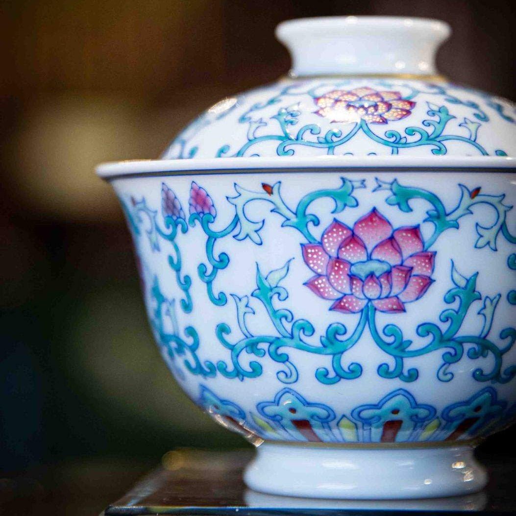 Chan Zhi Lian 120cc - Jing De Zhen Porcelain Gaiwan - zycs_China