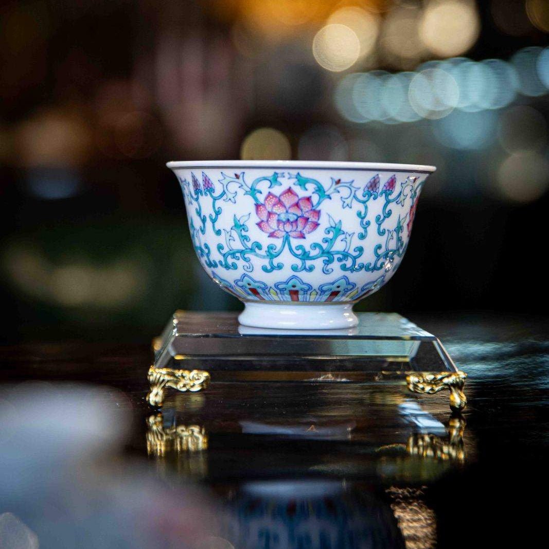 Chan Zhi Lian 120cc - Jing De Zhen Porcelain Gaiwan - zycs_China