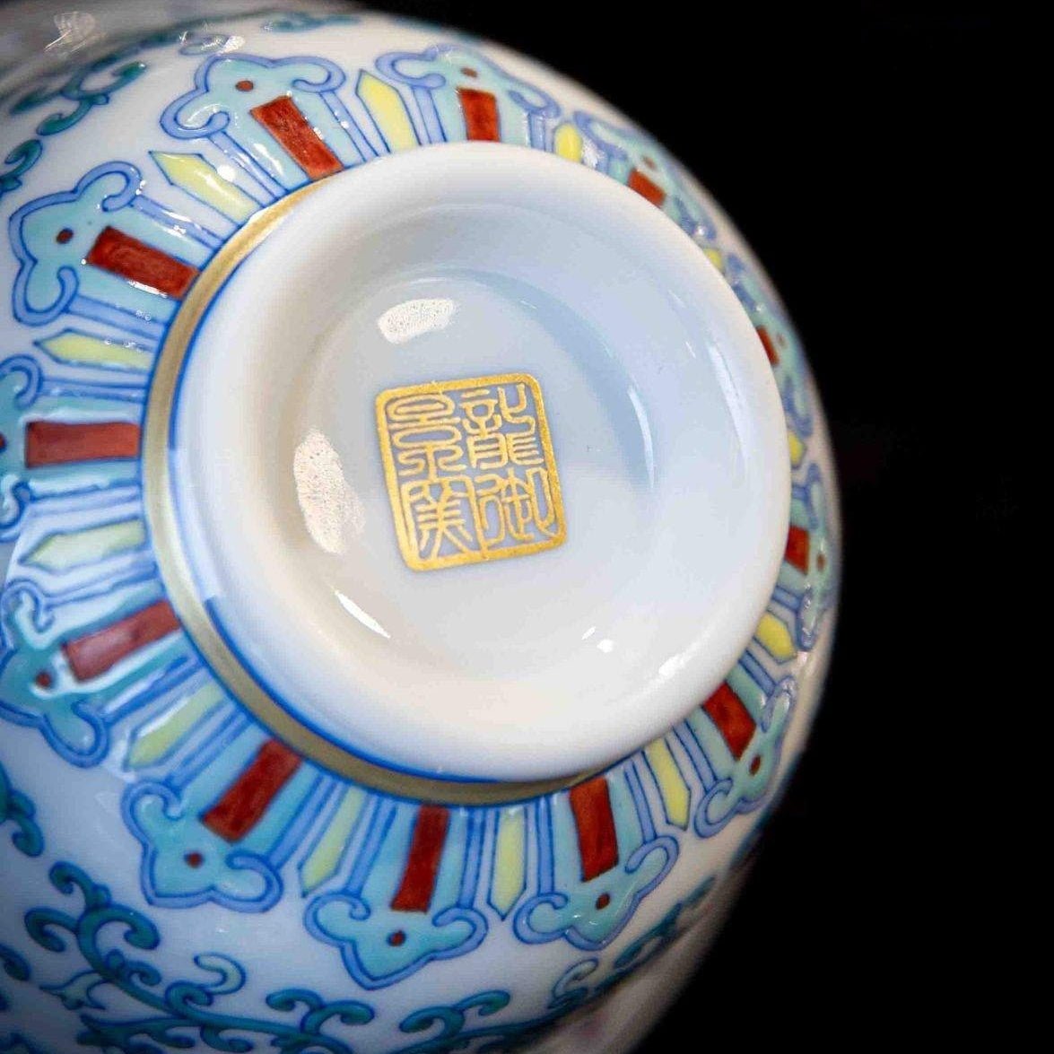 Chan Zhi Lian 120cc - Jing De Zhen Porcelain Gaiwan - zycs_China