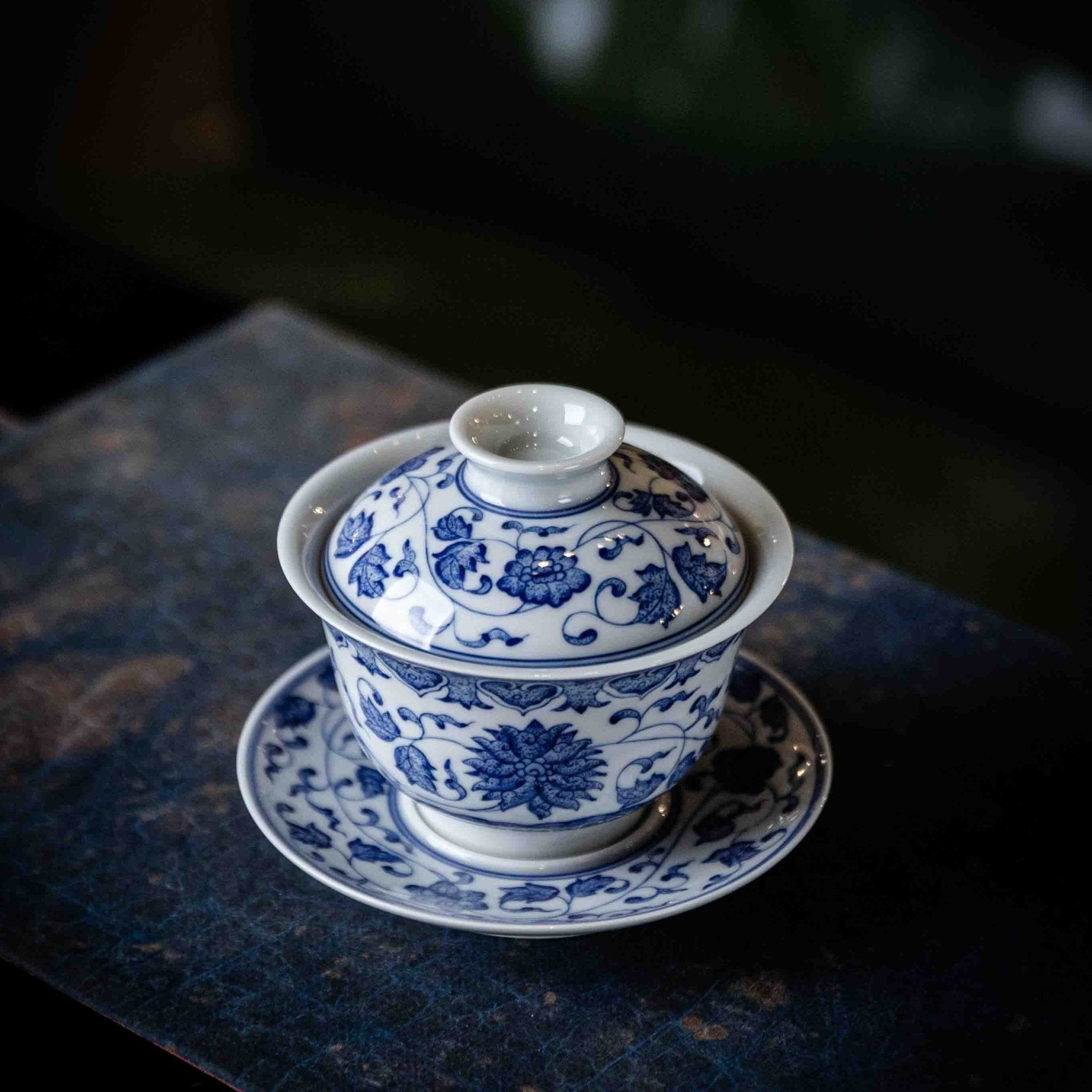 Chan Zhi Lian 150cc - Jing De Zhen Porcelain Gaiwan - zycs_China