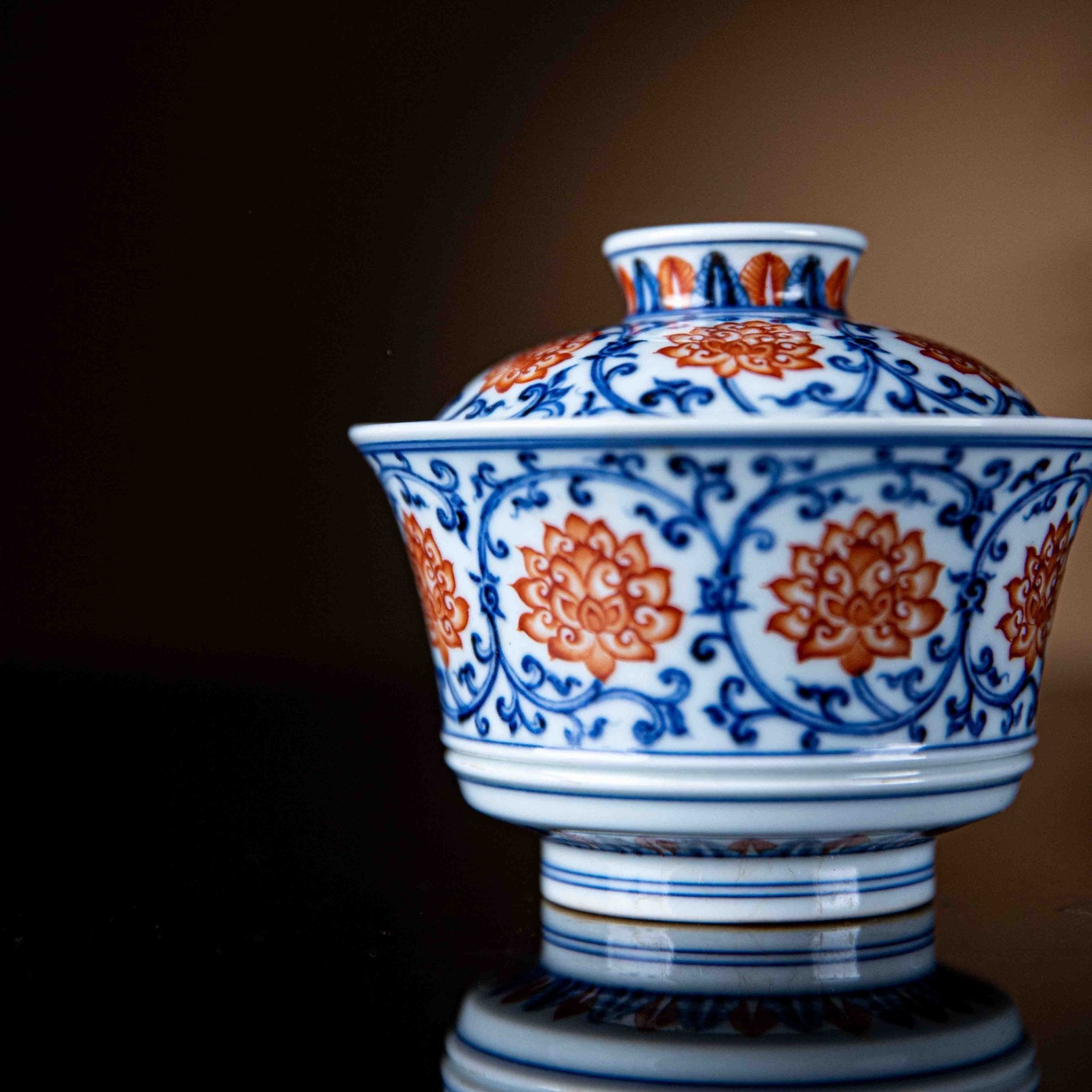 Chan Zhi Lian 150cc - Jing De Zhen Porcelain Gaiwan - zycs_China