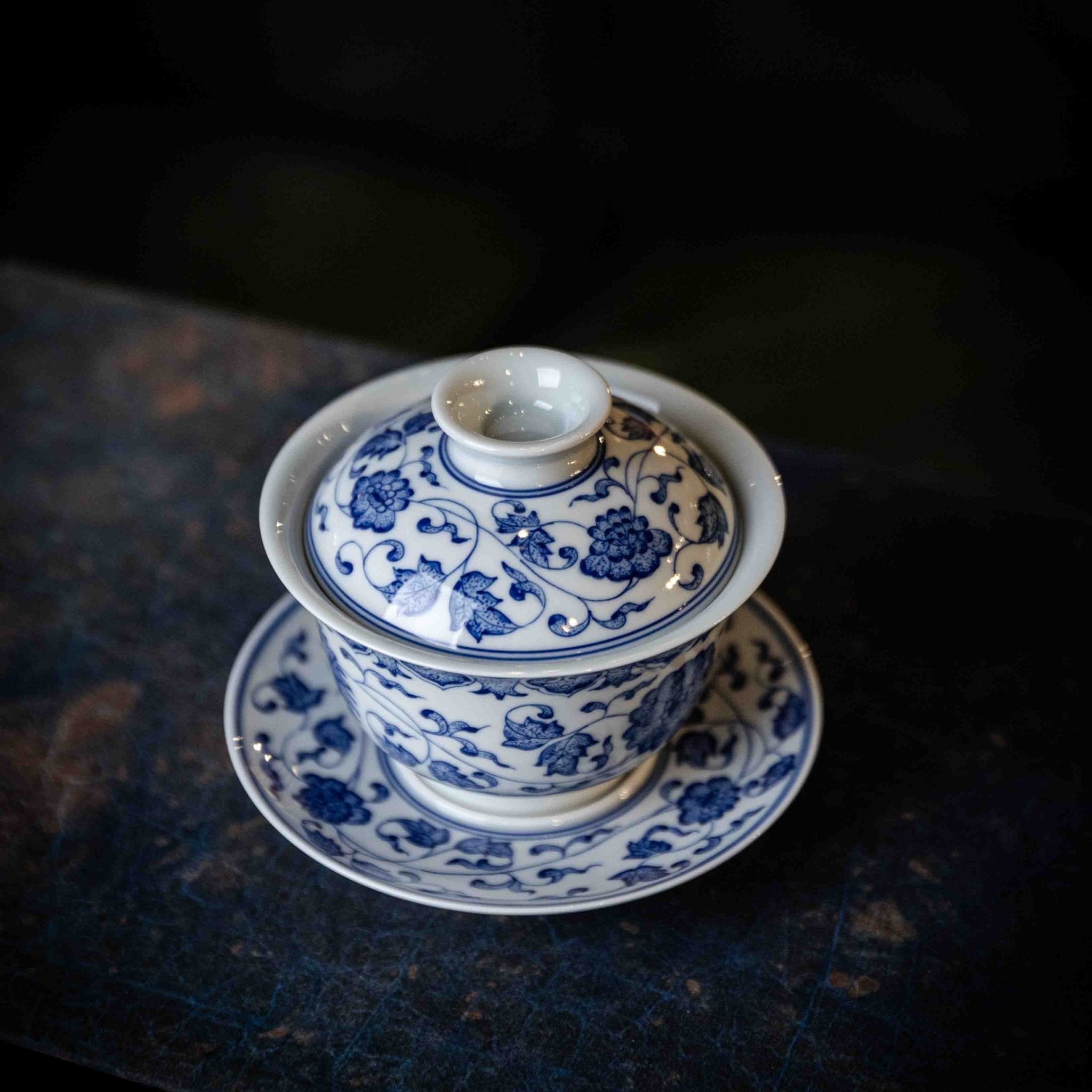 Chan Zhi Lian 150cc - Jing De Zhen Porcelain Gaiwan - zycs_China