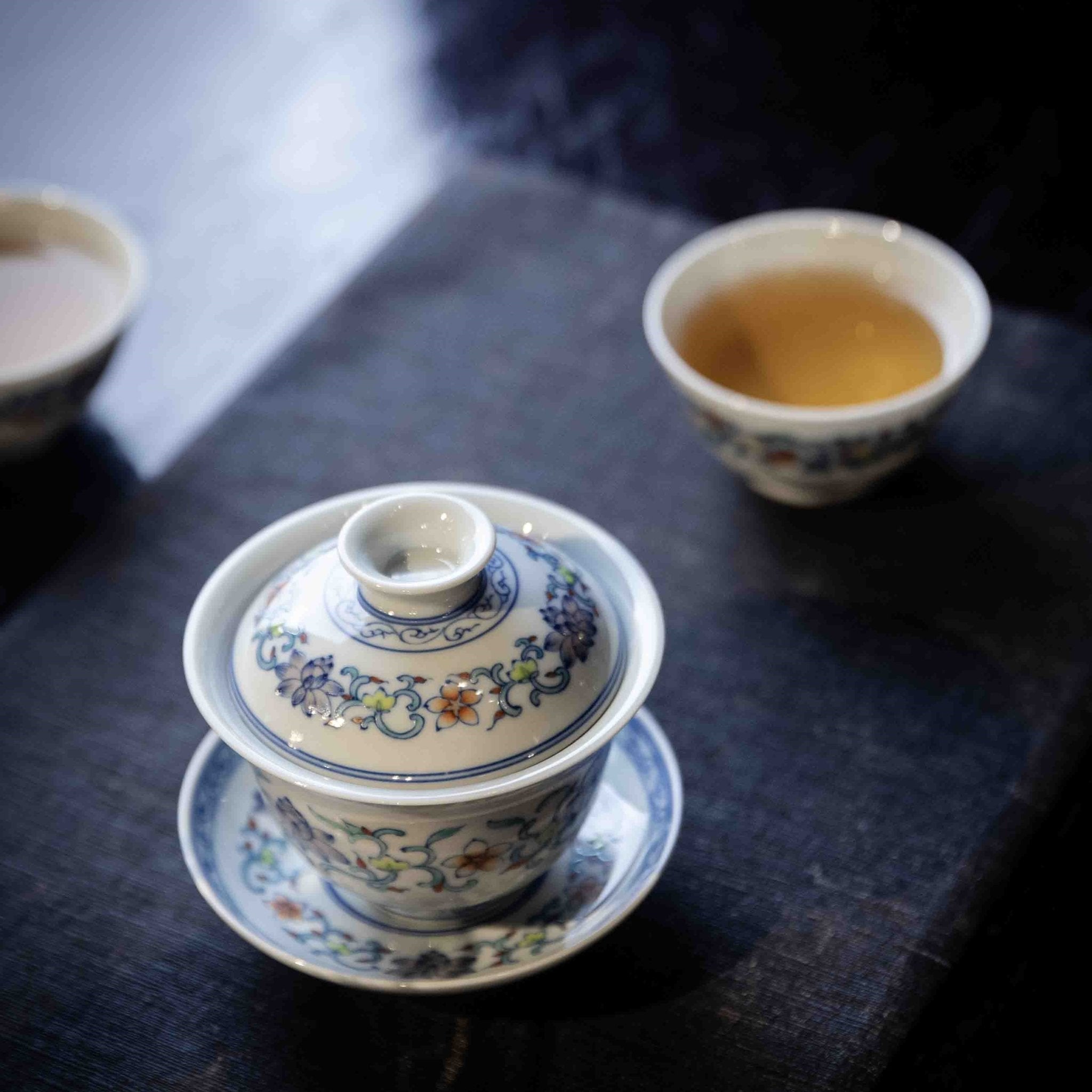 Chan Zhi Lian 150cc - Jing De Zhen Porcelain Gaiwan - zycs_China