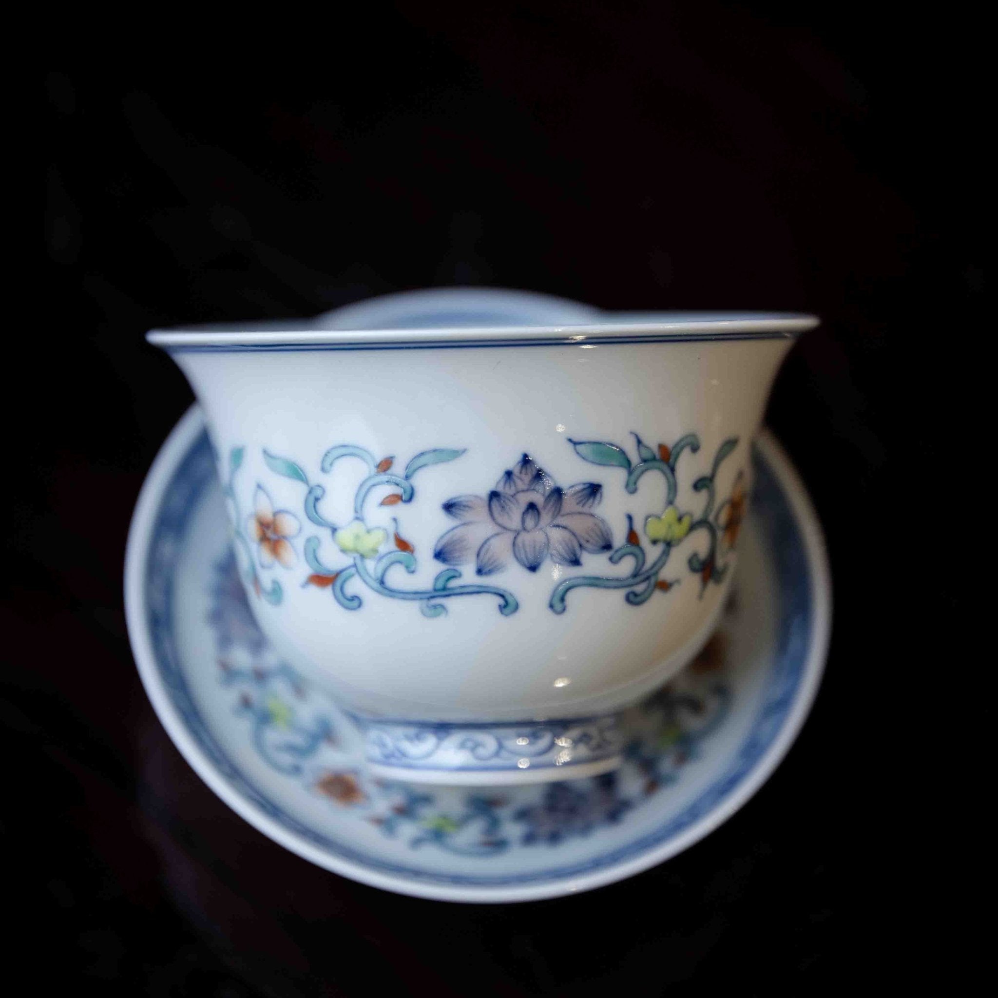 Chan Zhi Lian 150cc - Jing De Zhen Porcelain Gaiwan - zycs_China