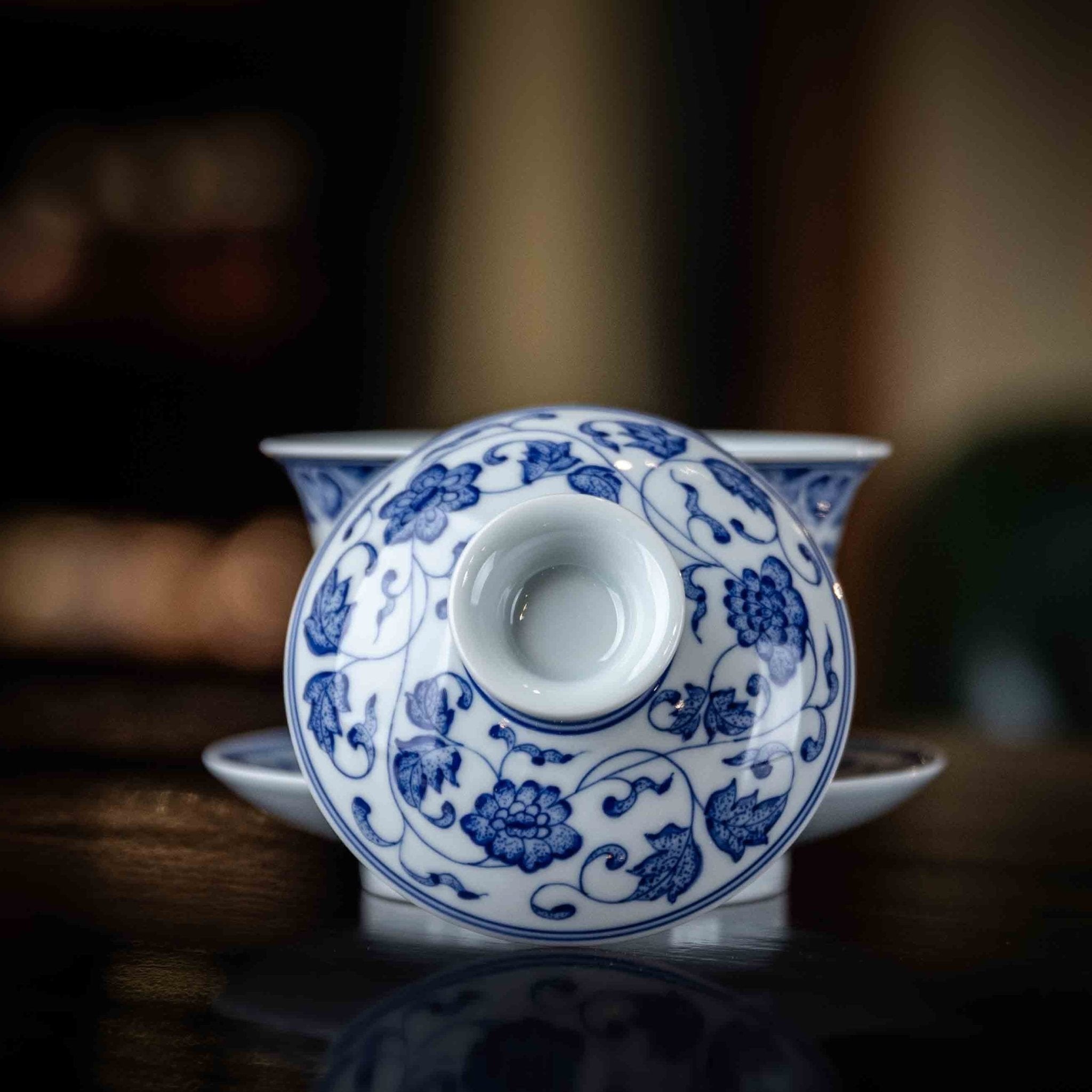 Chan Zhi Lian 150cc - Jing De Zhen Porcelain Gaiwan - zycs_China