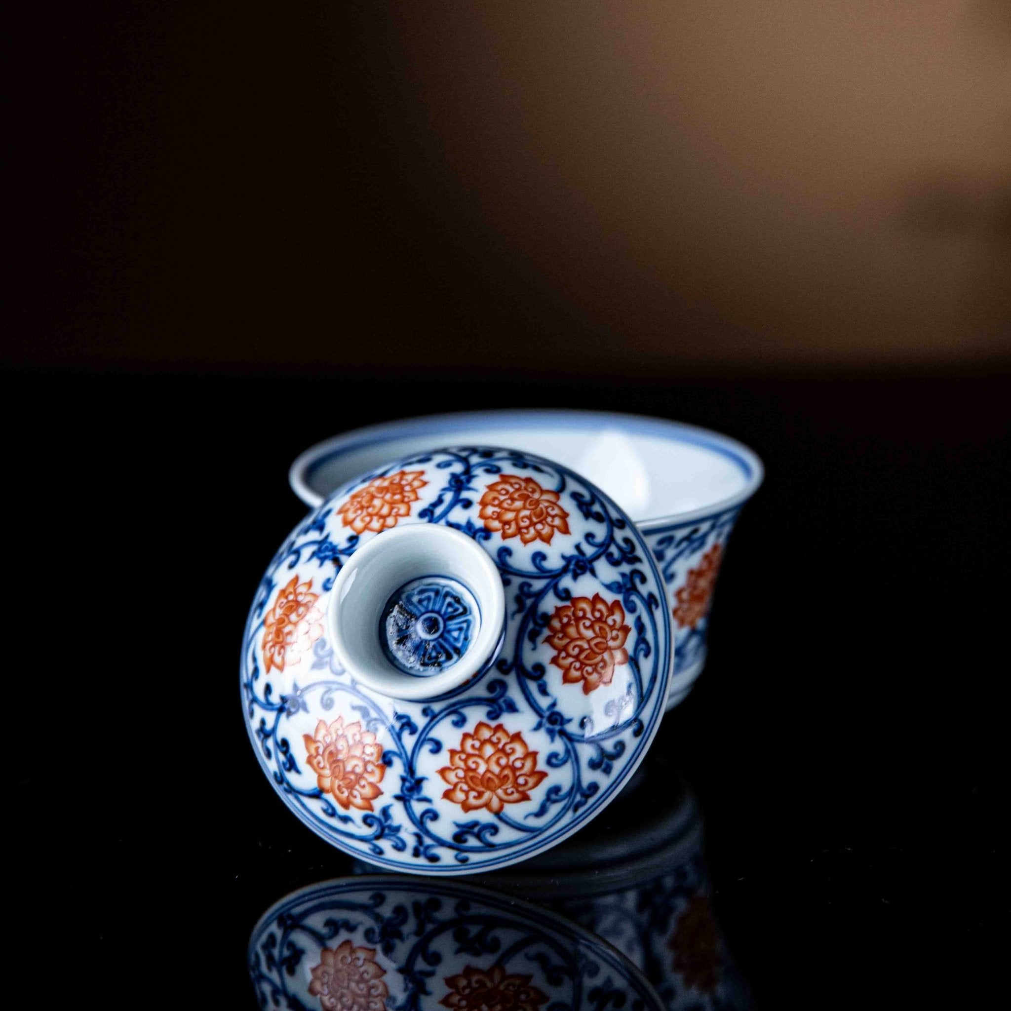 Chan Zhi Lian 150cc - Jing De Zhen Porcelain Gaiwan - zycs_China