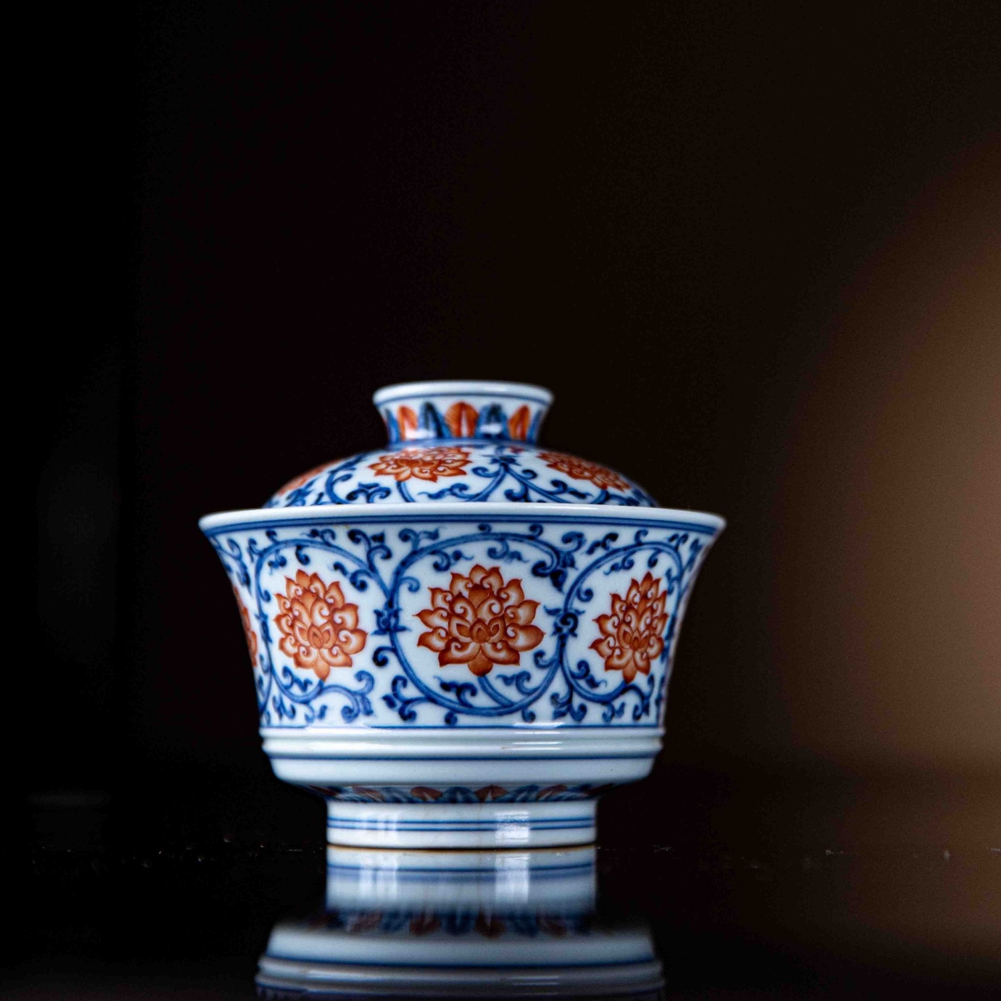 Chan Zhi Lian 150cc - Jing De Zhen Porcelain Gaiwan - zycs_China