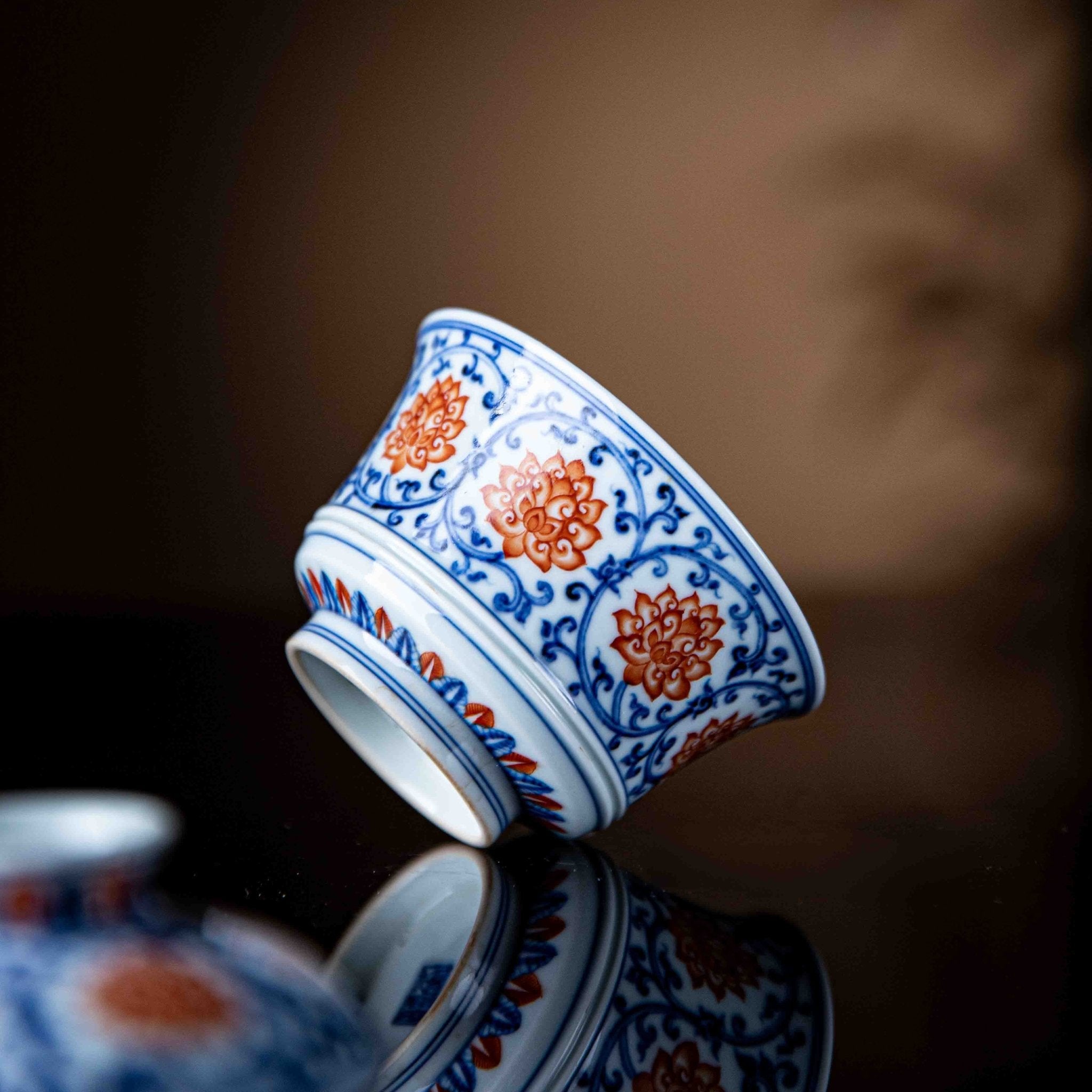 Chan Zhi Lian 150cc - Jing De Zhen Porcelain Gaiwan - zycs_China