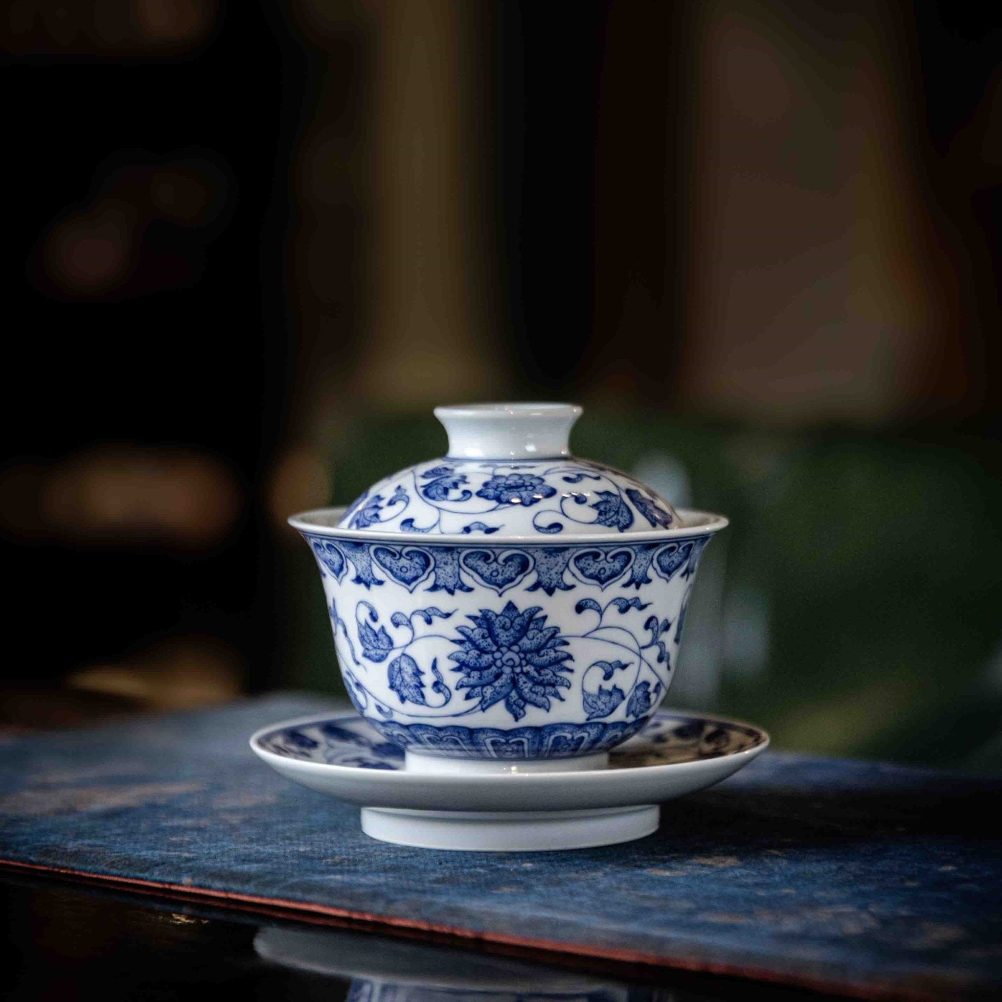 Chan Zhi Lian 150cc - Jing De Zhen Porcelain Gaiwan - zycs_China