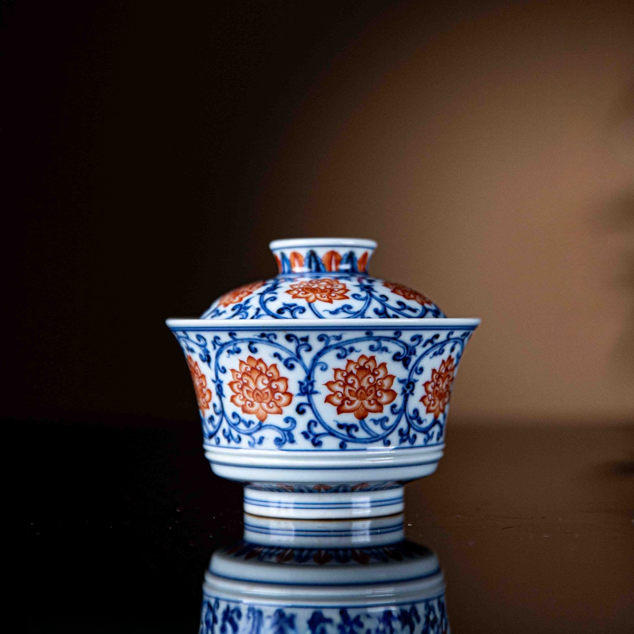 Chan Zhi Lian 150cc - Jing De Zhen Porcelain Gaiwan - zycs_China