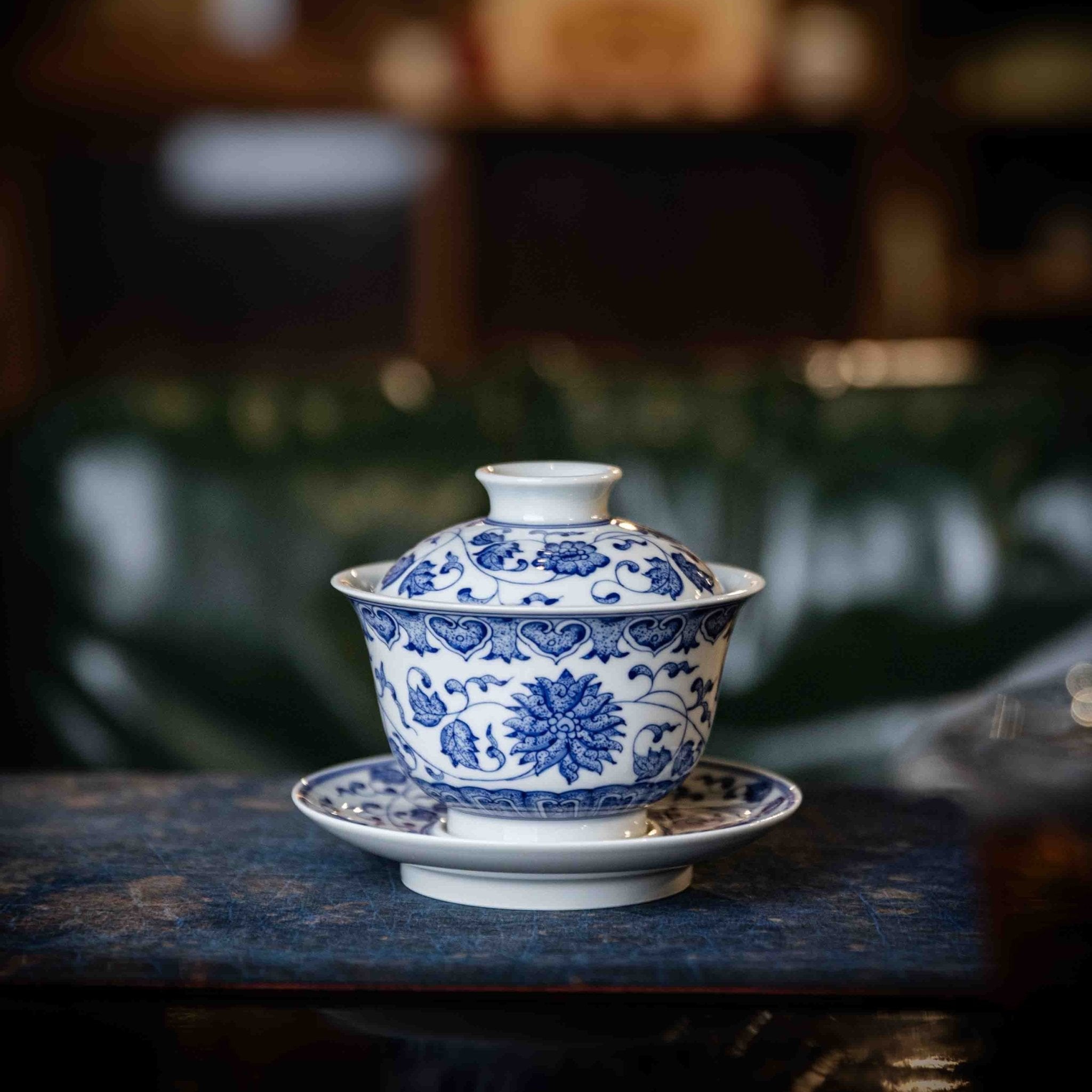 Chan Zhi Lian 150cc - Jing De Zhen Porcelain Gaiwan - zycs_China