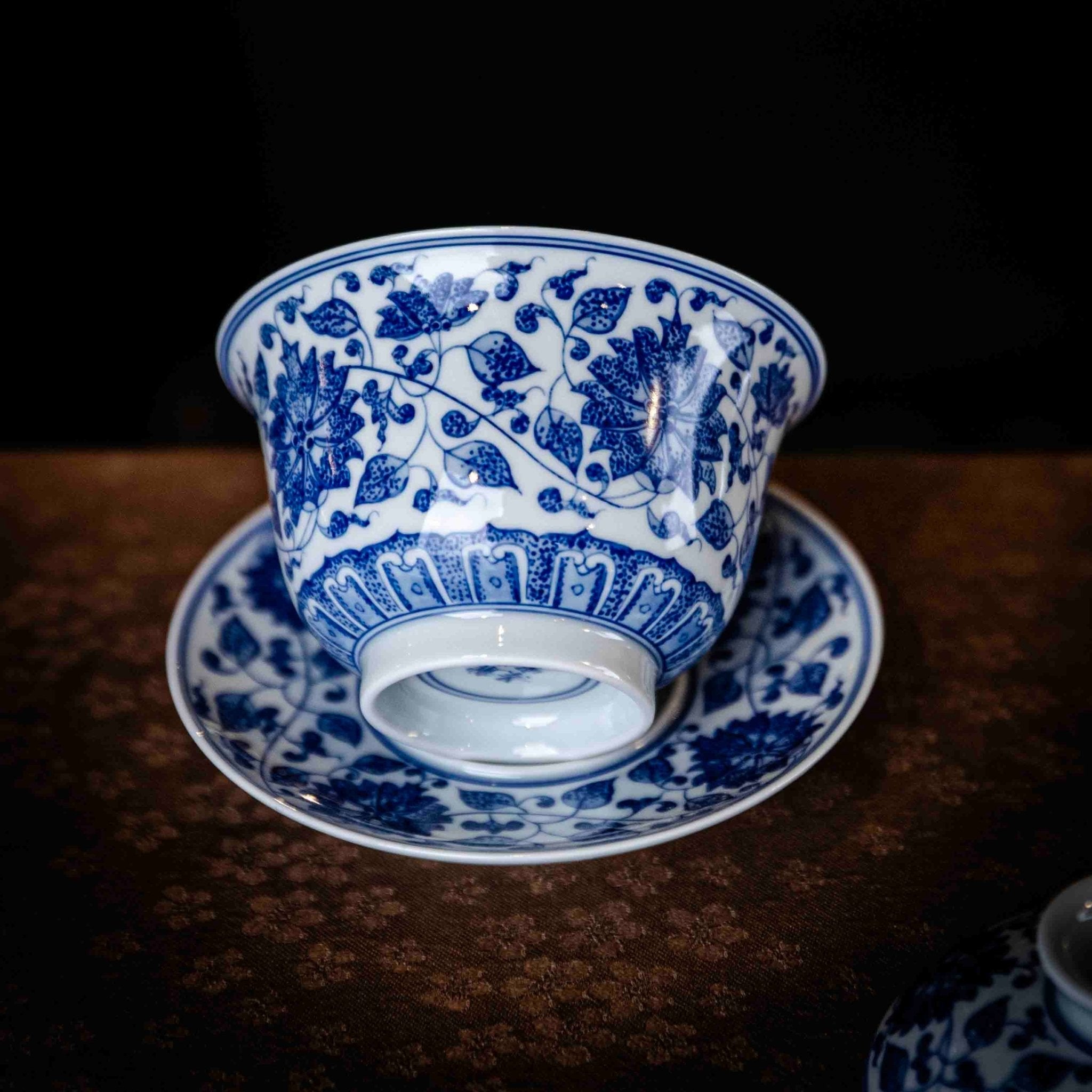 Chan Zhi Lian 160cc - Jing De Zhen Porcelain Gaiwan - zycs_China