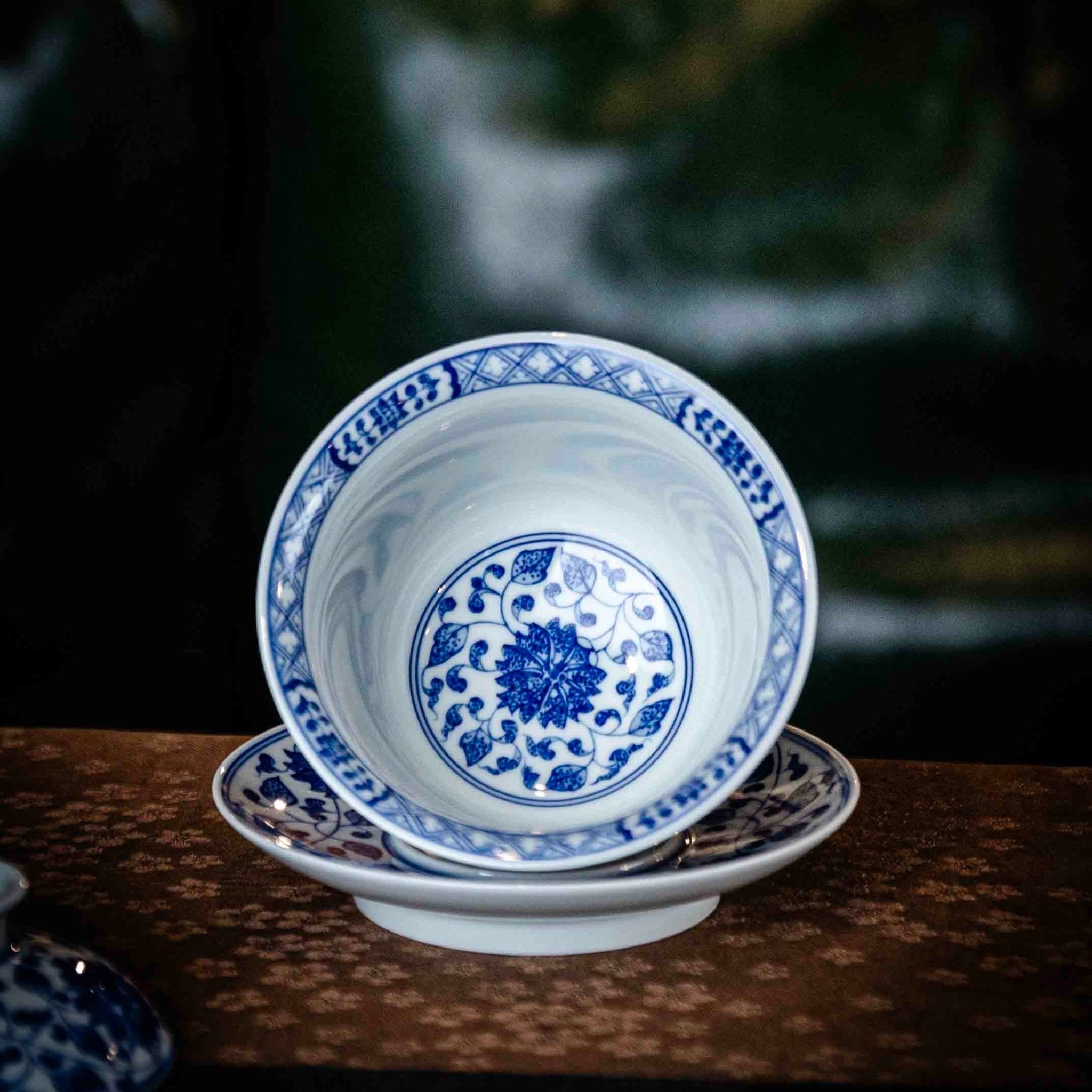 Chan Zhi Lian 160cc - Jing De Zhen Porcelain Gaiwan - zycs_China
