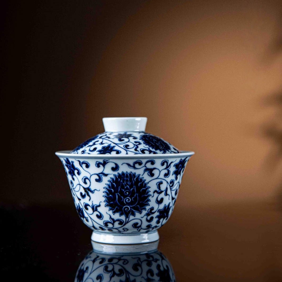 Chan Zhi Lian 160cc - Jing De Zhen Porcelain Gaiwan - zycs_China