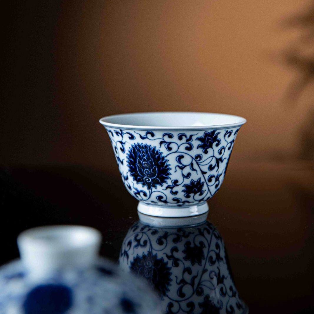 Chan Zhi Lian 160cc - Jing De Zhen Porcelain Gaiwan - zycs_China