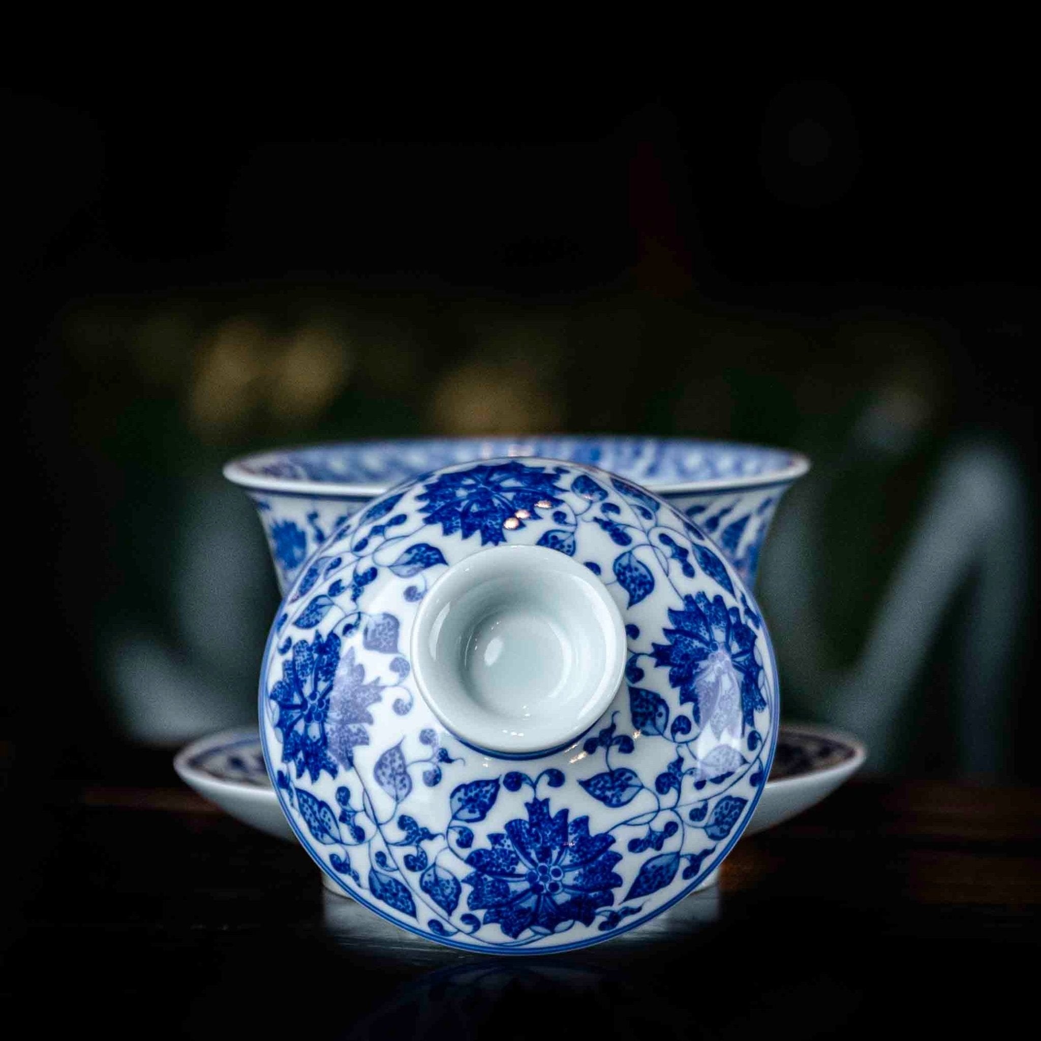 Chan Zhi Lian 160cc - Jing De Zhen Porcelain Gaiwan - zycs_China