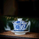 Chan Zhi Lian 160cc - Jing De Zhen Porcelain Gaiwan - zycs_China