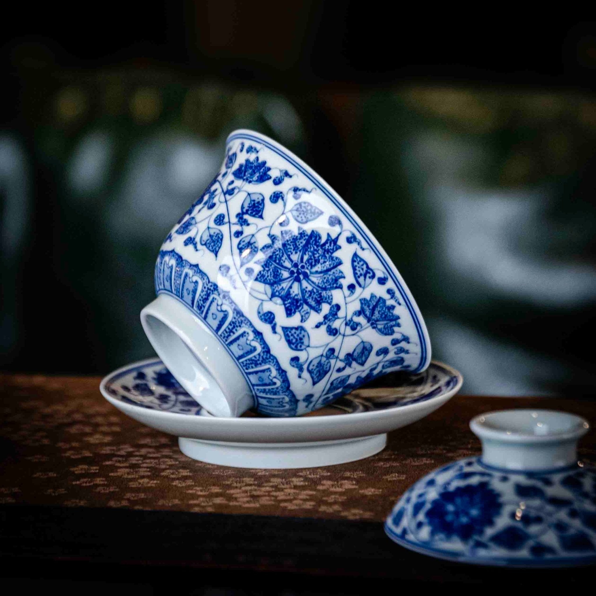Chan Zhi Lian 160cc - Jing De Zhen Porcelain Gaiwan - zycs_China