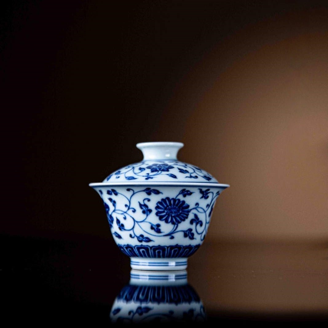 Chan Zhi Lian 75cc - Jing De Zhen Porcelain Gaiwan zycschina