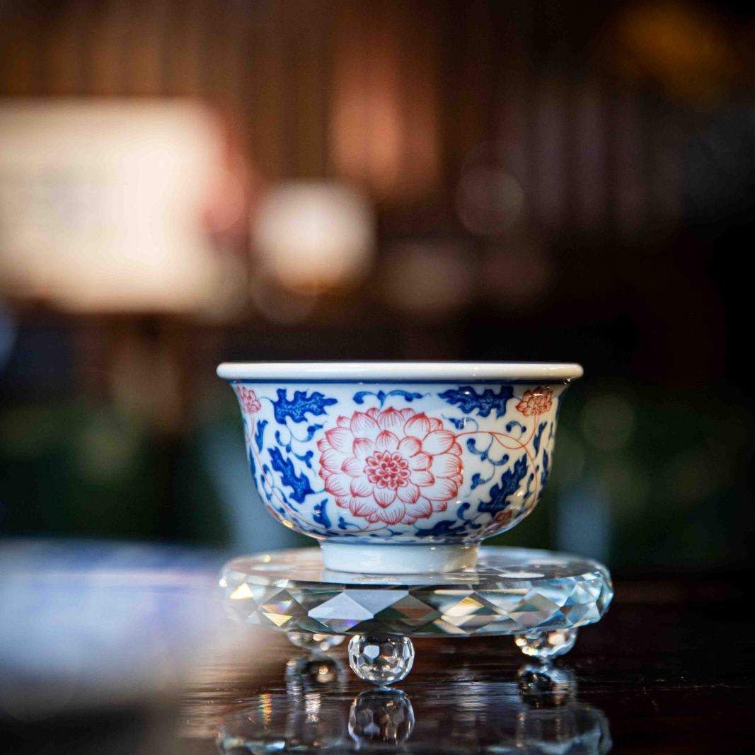 Chan Zhi Lian He Hua 110cc - Jing De Zhen Porcelain Teacup - zycs_China