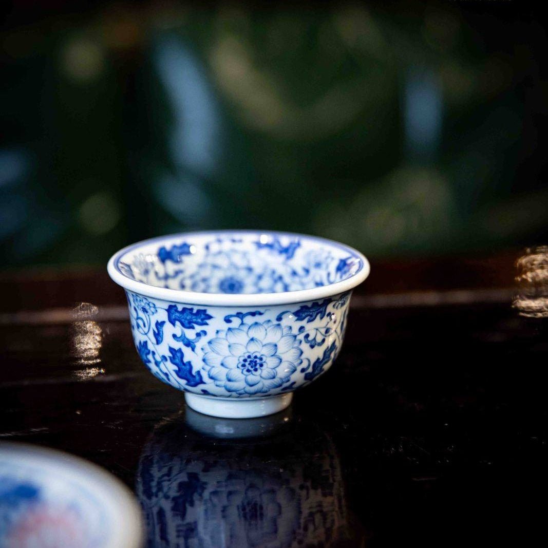 Chan Zhi Lian He Hua 110cc - Jing De Zhen Porcelain Teacup - zycs_China
