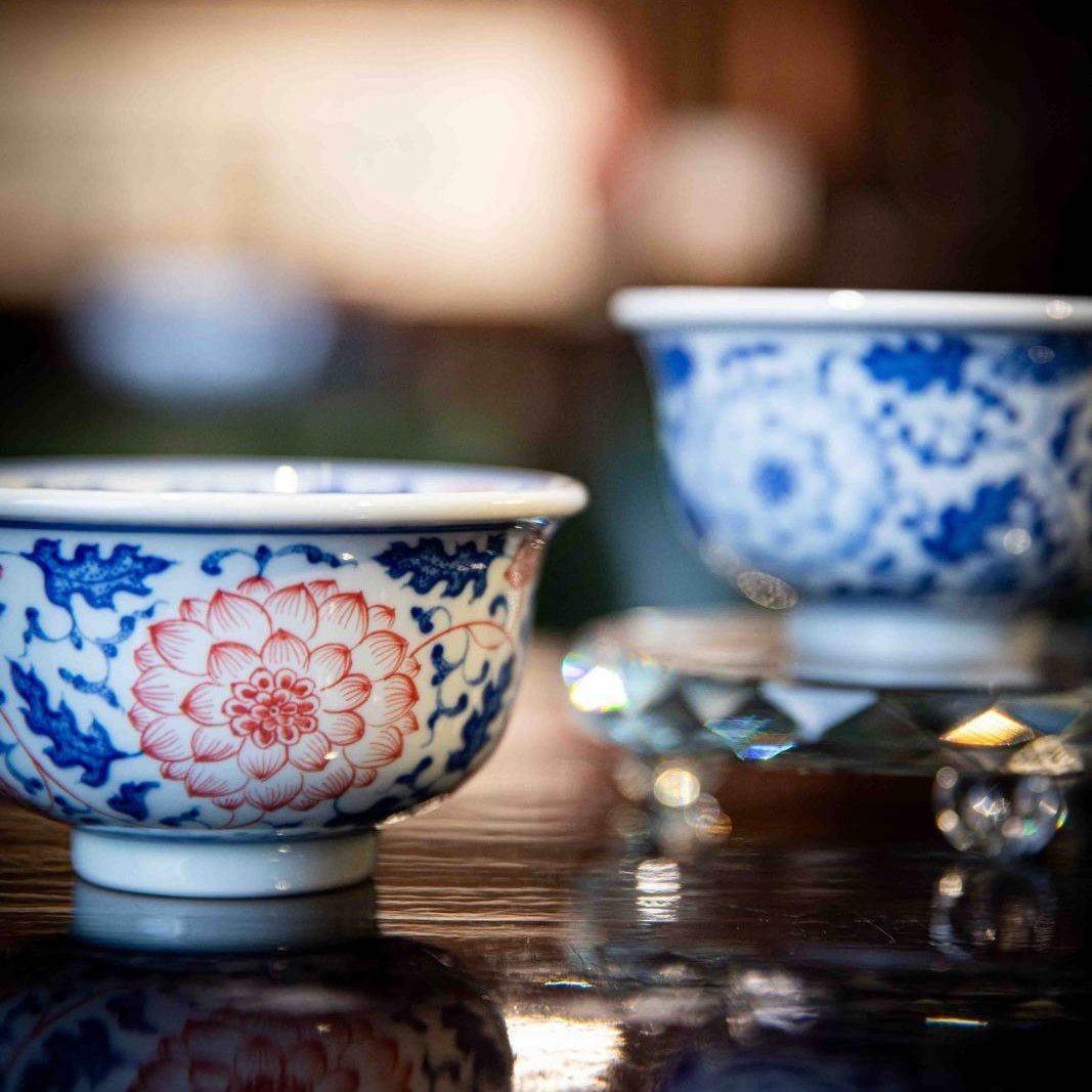Chan Zhi Lian He Hua 110cc - Jing De Zhen Porcelain Teacup - zycs_China