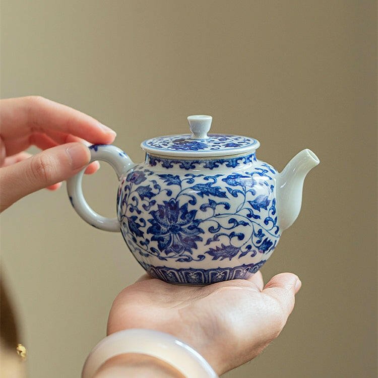Chan Zhi Lian Wen Gong Deng/Zhi Tong - Jing De Zhen Porcelain Teapot - zycs_China