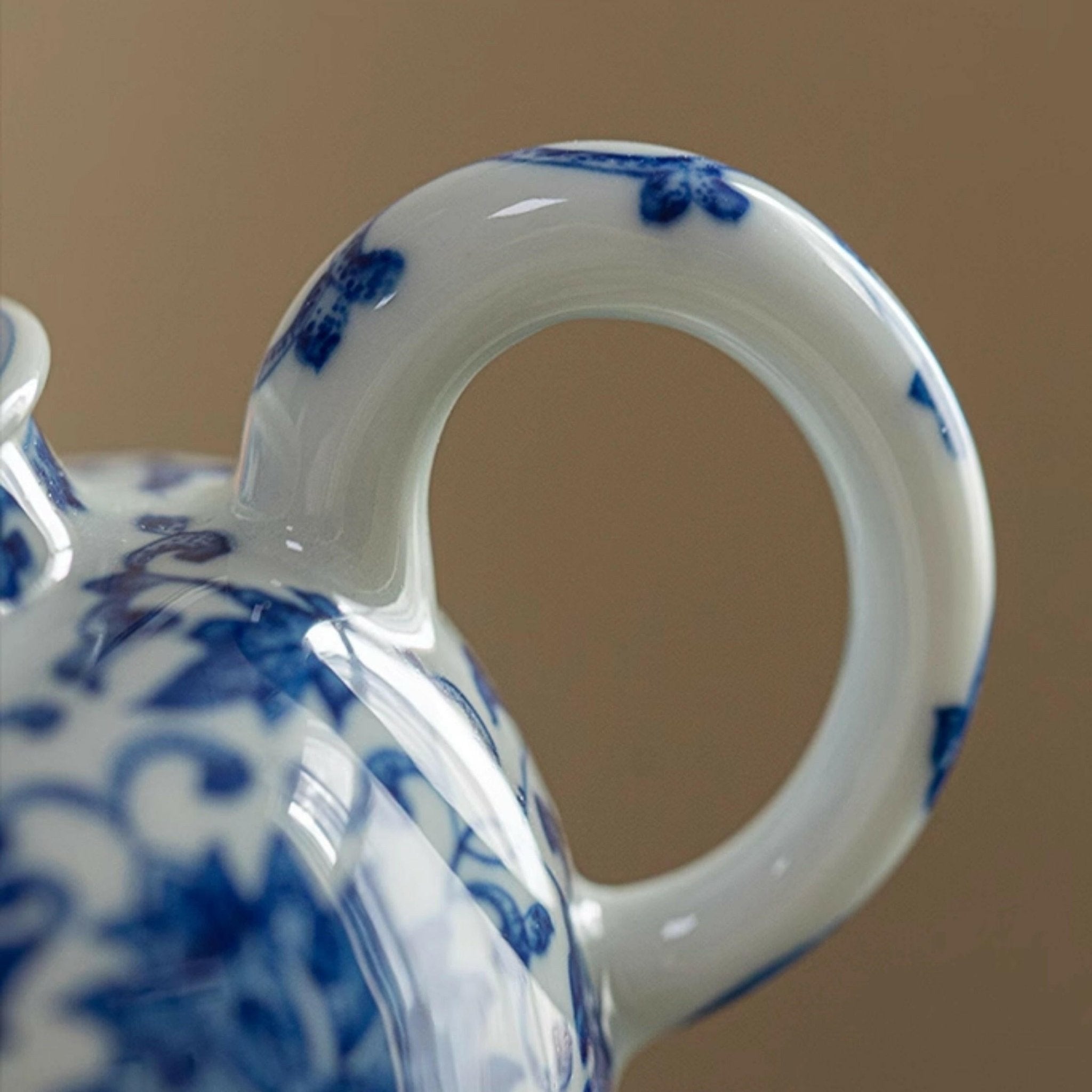 Chan Zhi Lian Wen Gong Deng/Zhi Tong - Jing De Zhen Porcelain Teapot - zycs_China