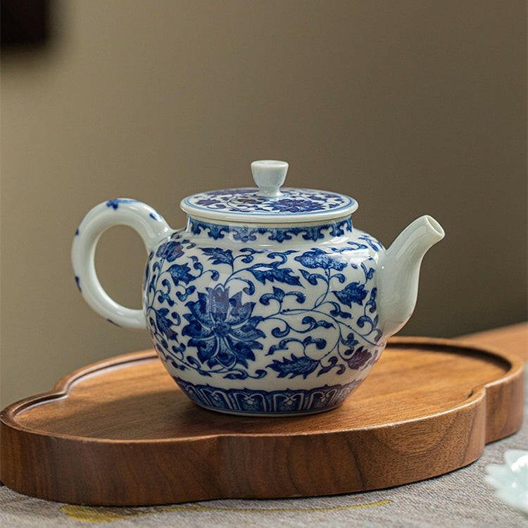 Chan Zhi Lian Wen Gong Deng/Zhi Tong - Jing De Zhen Porcelain Teapot - zycs_China