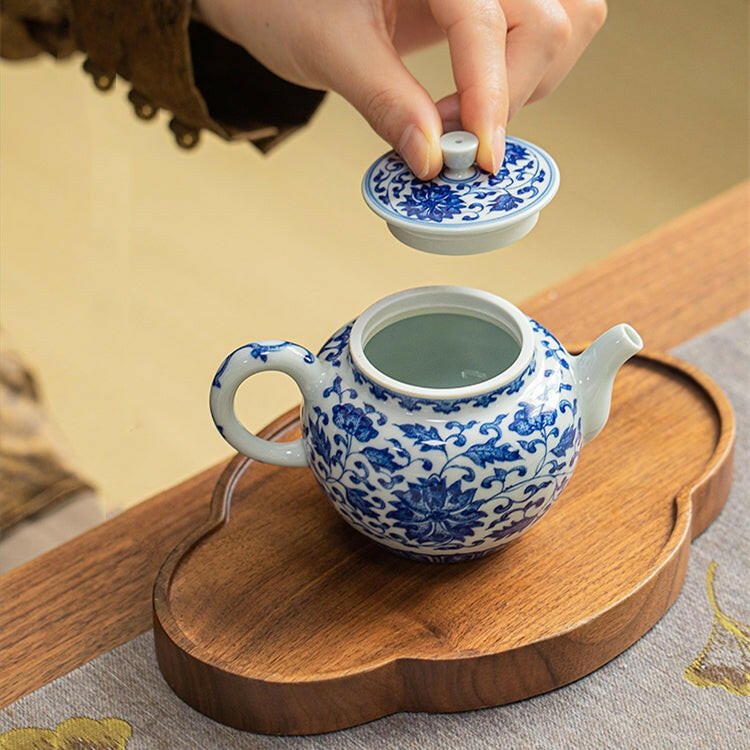 Chan Zhi Lian Wen Gong Deng/Zhi Tong - Jing De Zhen Porcelain Teapot - zycs_China