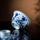 Chan Zhi Ru Yi 125cc - Jing De Zhen Porcelain Gaiwan - zycs_China