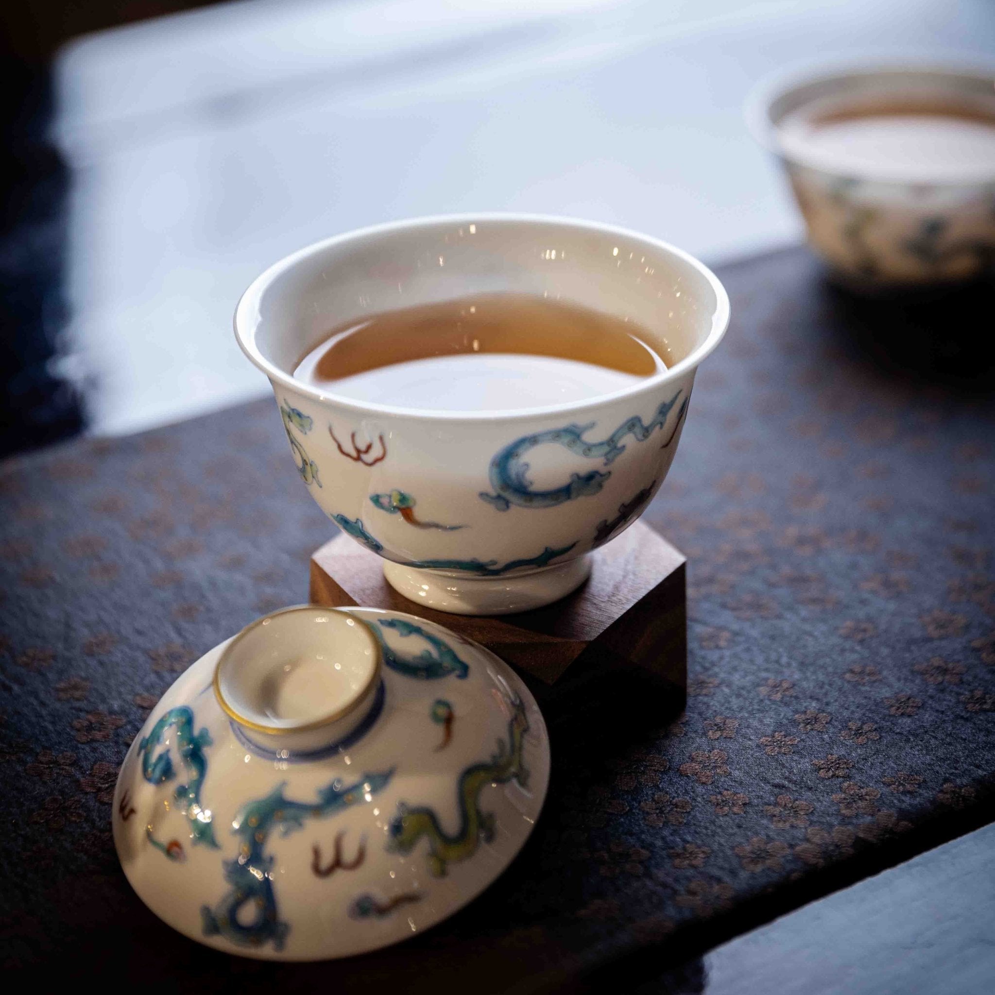 Chi Long 160cc - Jing De Zhen Porcelain Gaiwan - zycs_China