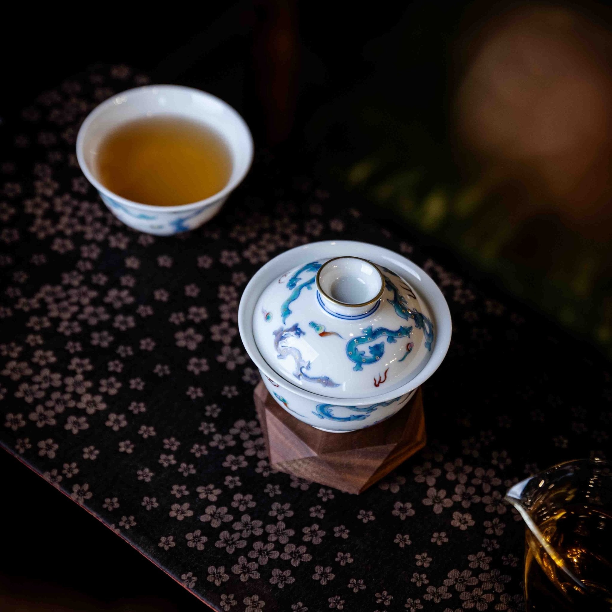 Chi Long 160cc - Jing De Zhen Porcelain Gaiwan - zycs_China