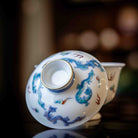 Chi Long 160cc - Jing De Zhen Porcelain Gaiwan - zycs_China