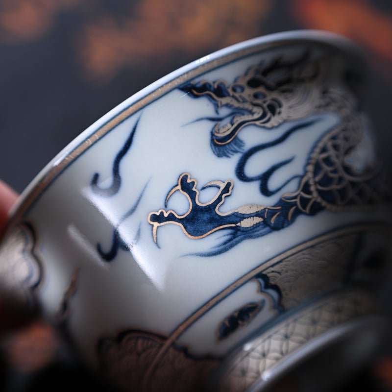 Chuan Yun Long 80cc - Jing De Zhen Porcelain Teacup - zycs_China