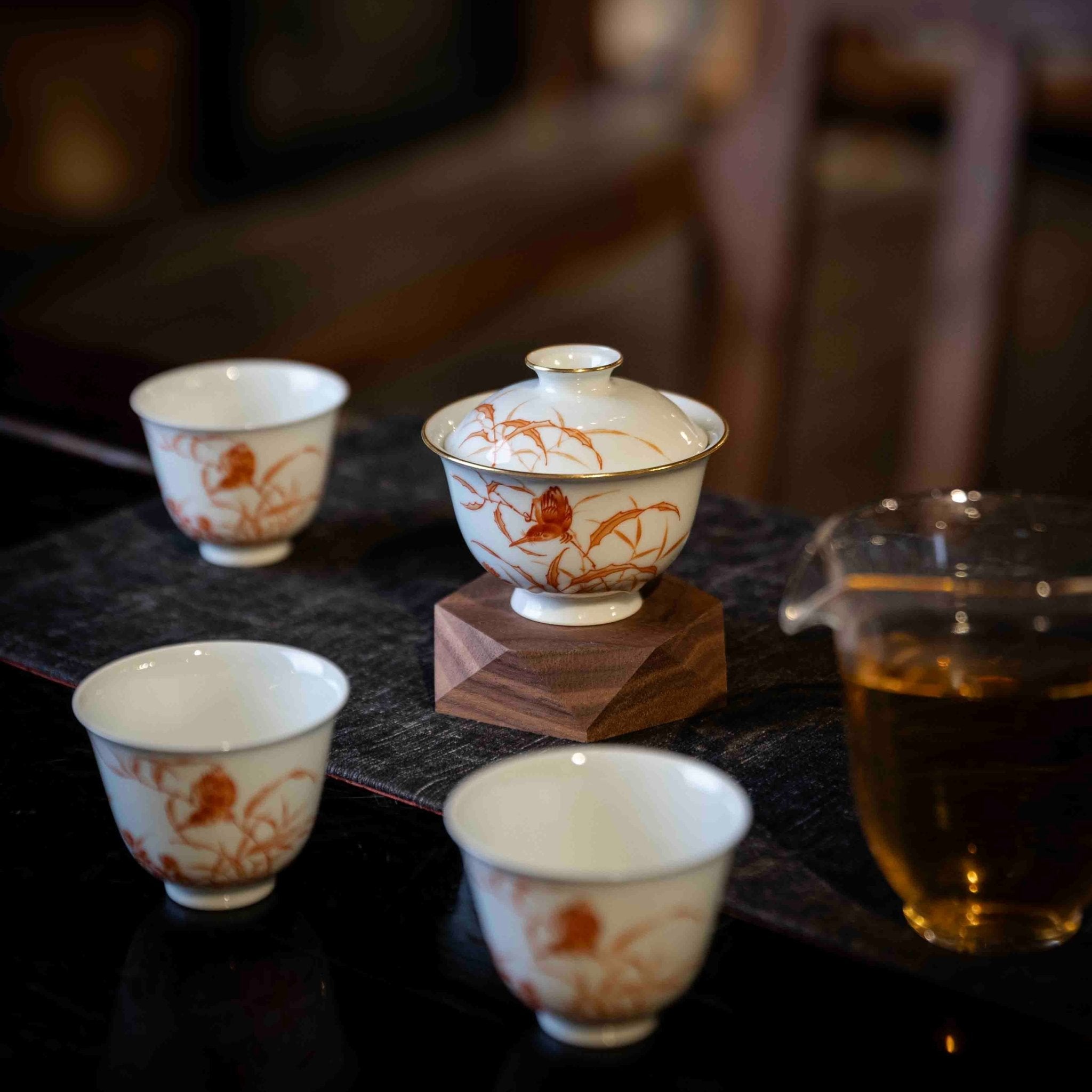 Cui Niao 100cc - Jing De Zhen Porcelain Gaiwan - zycs_China