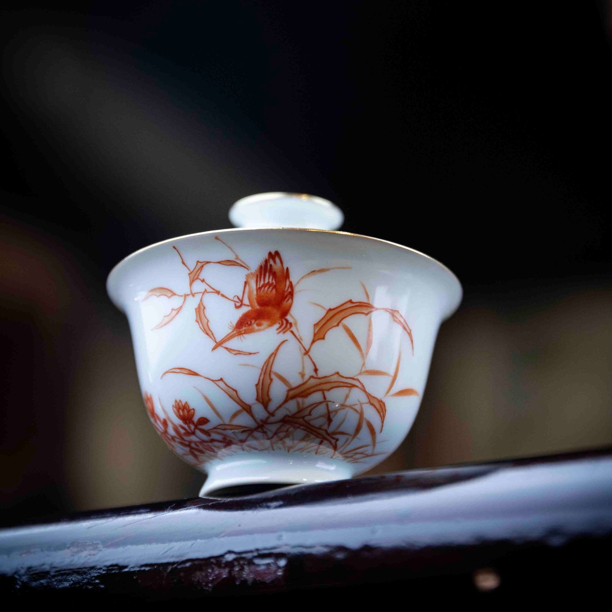 Cui Niao 100cc - Jing De Zhen Porcelain Gaiwan - zycs_China