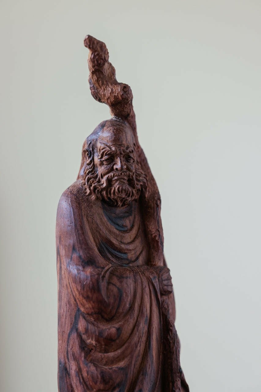 Da Mo - Wood Sculpture - zycs_China