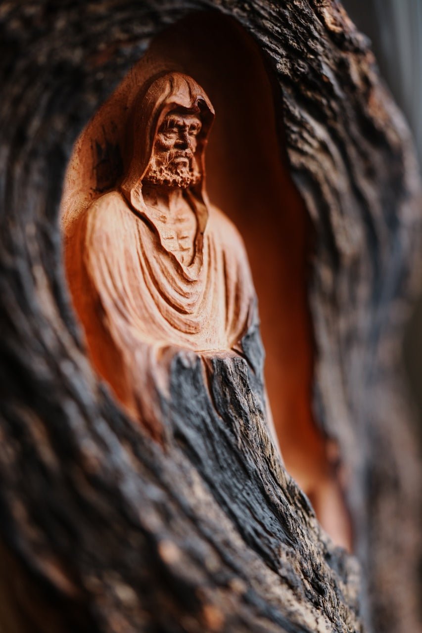 Da Mo - Wood Sculpture - zycs_China