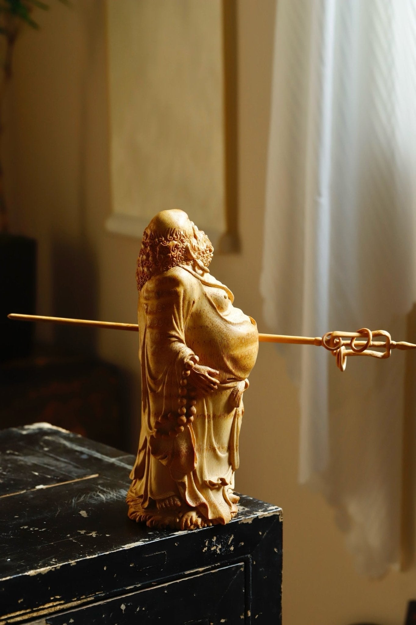 Da Mo - Wood Sculpture - zycs_China