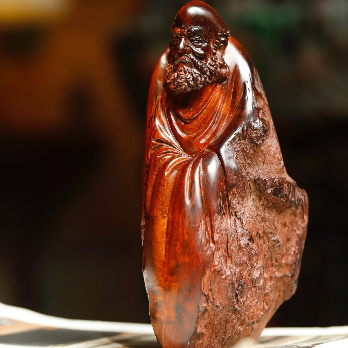 Da Mo - Wood Sculpture - zycs_China