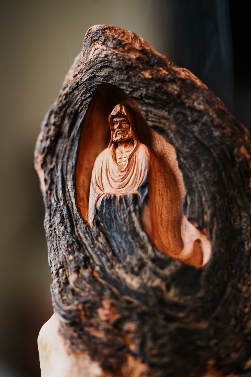 Da Mo - Wood Sculpture - zycs_China