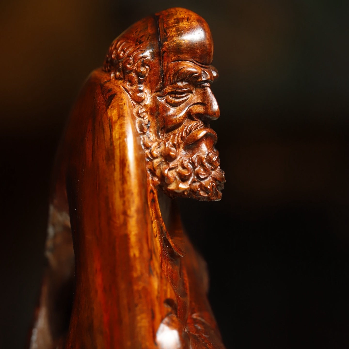 Da Mo - Wood Sculpture - zycs_China