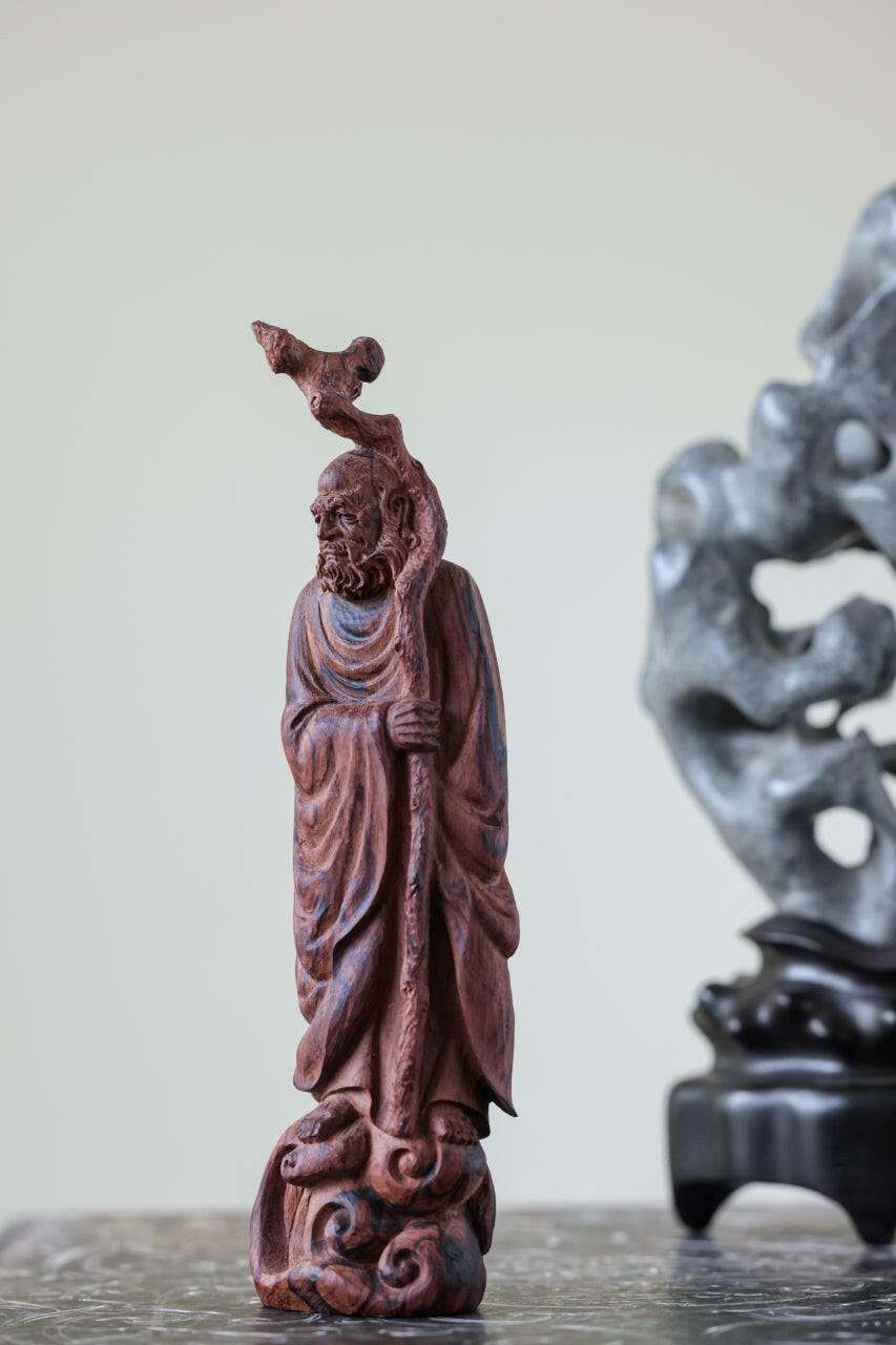 Da Mo - Wood Sculpture - zycs_China